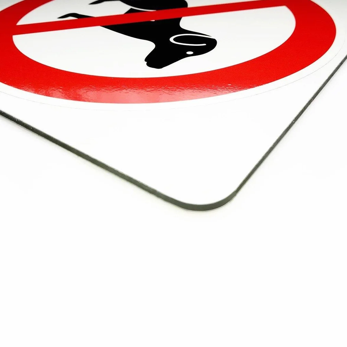 Panneau à piquer interdiction de laisser les chiens faire leurs besoins 20 x 30 cm