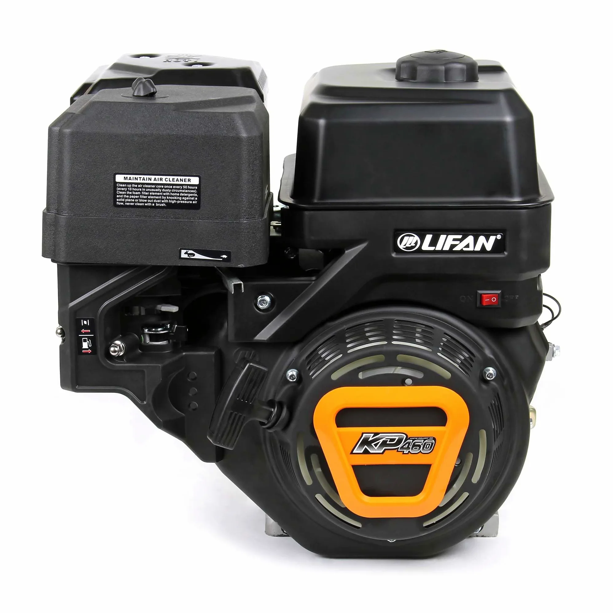 Wiltec LIFAN KP460 Moteur Essence 25mm 15,6 CV Monocylindre Plaques vibrantes et Machines de construction Engins de chantier Moteur 4 temps refroidi par air