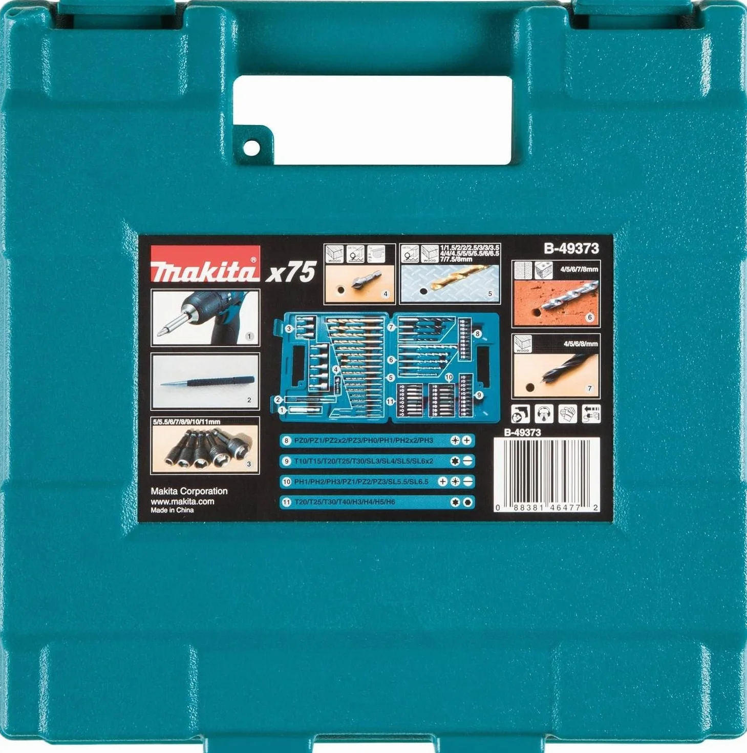MAKITA B-49373 Set de 75 forets et embouts