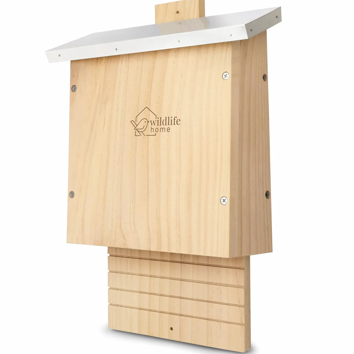 WILDLIFE HOME Grande cage à chauve-souris lourde selon NABU – bois massif résistant aux intempéries, maison de chauve-souris été et hiver
