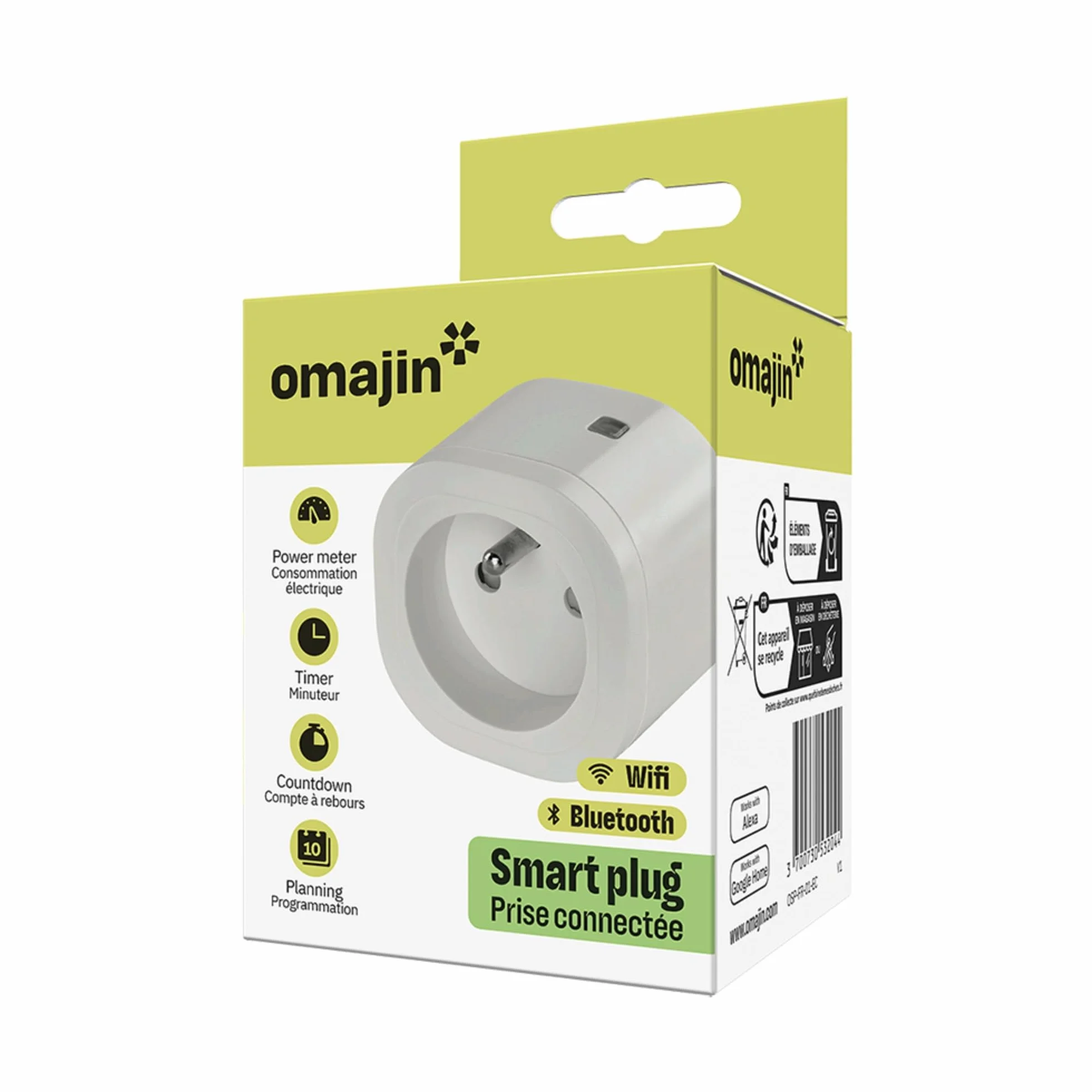 OMA JIN by Netatmo Prise Connectée Programmable 16A 3680W WiFi Bluetooth OSP-FR