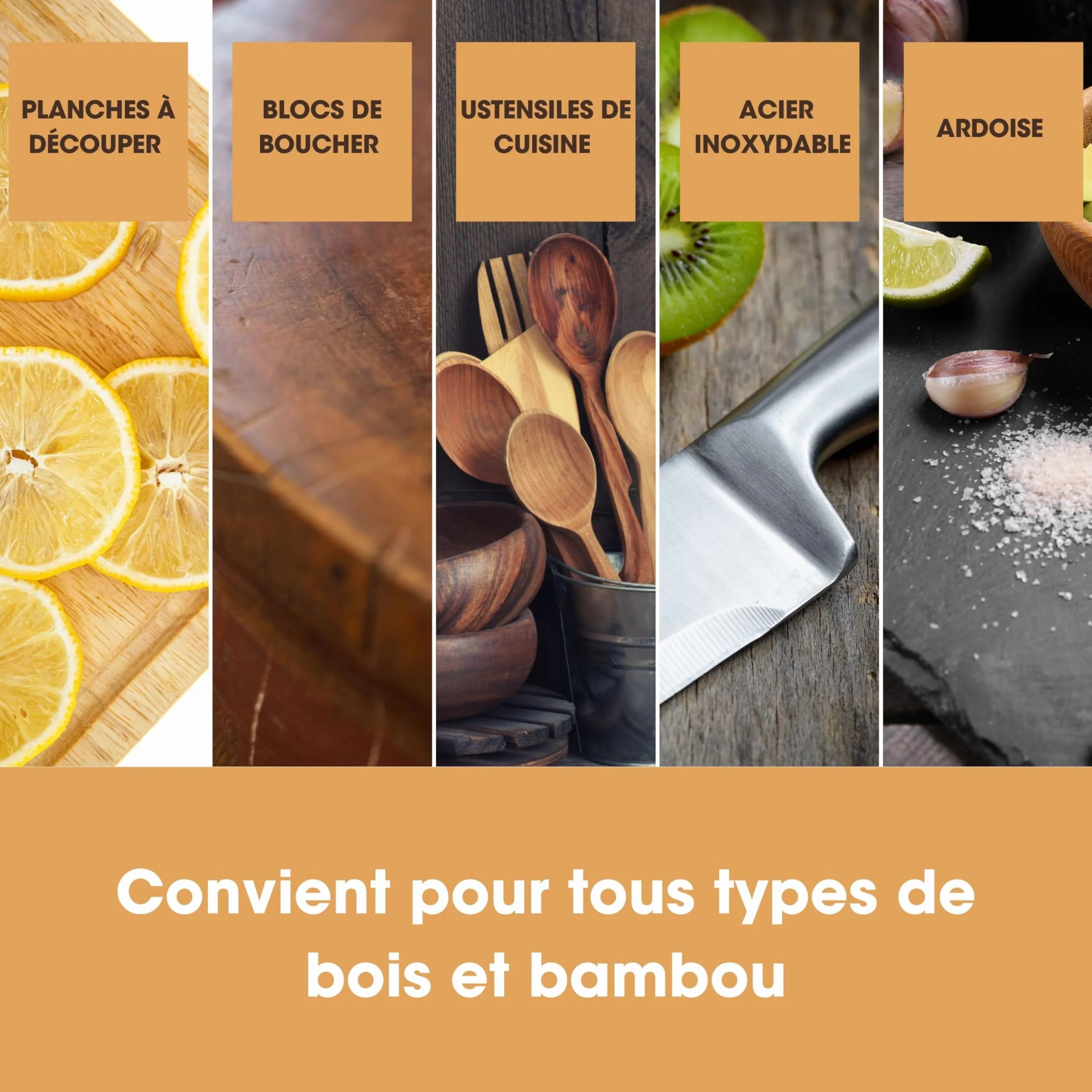 Huile Minérale de Qualité Alimentaire pour Planche à Découper en Bois – 500 ml