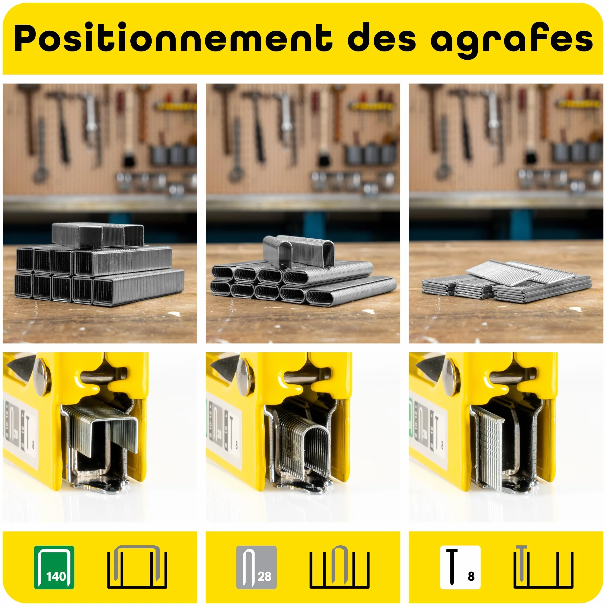 Rapid NUNU Agrafeuse Manuelle 3-en-1 3000 Agrafes et Clous Puissance Réglable