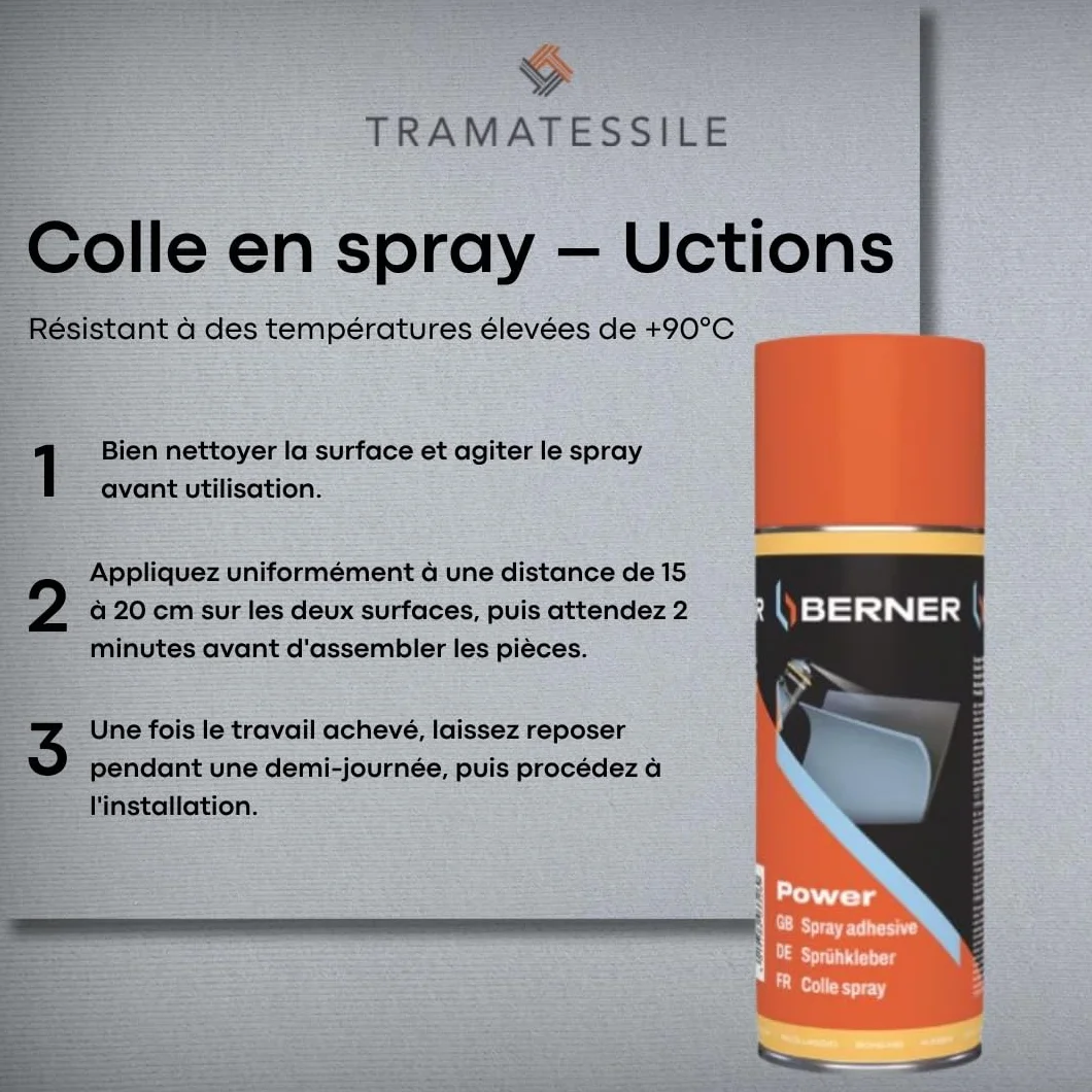 Kit Reparation Ciel de Toit Voiture avec Colle pour Tissu - Modele Vellours - Personnalisez Votre Tissu