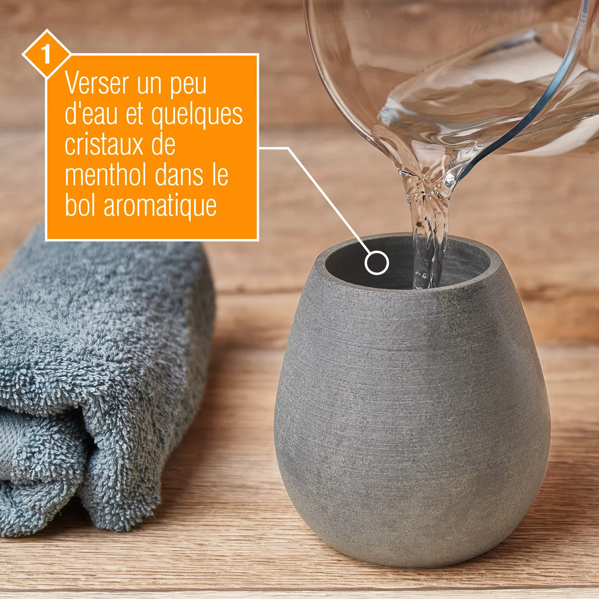 Œuf de sauna en stéatite naturelle - Bol aromatique pour infusions et cristaux de menthol