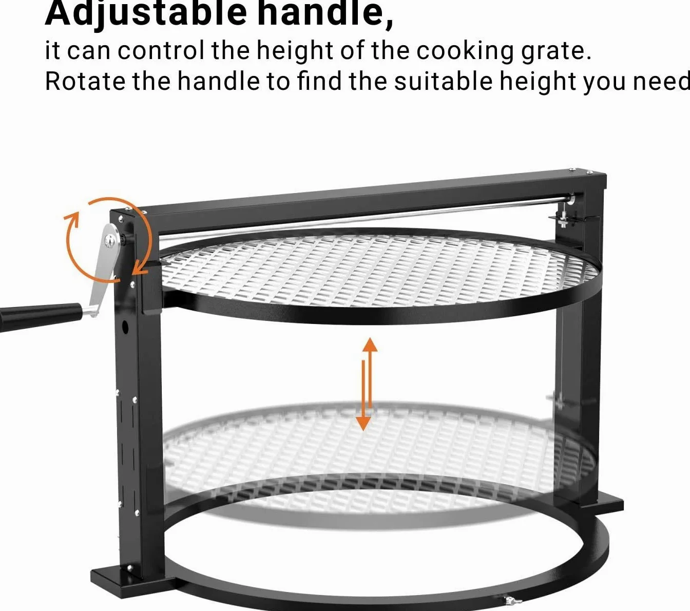 onlyfire Santa Maria Tournenroche/Rotissoire Kit pour Weber 57 cm Barbecue Charbon Bouilloire Grills