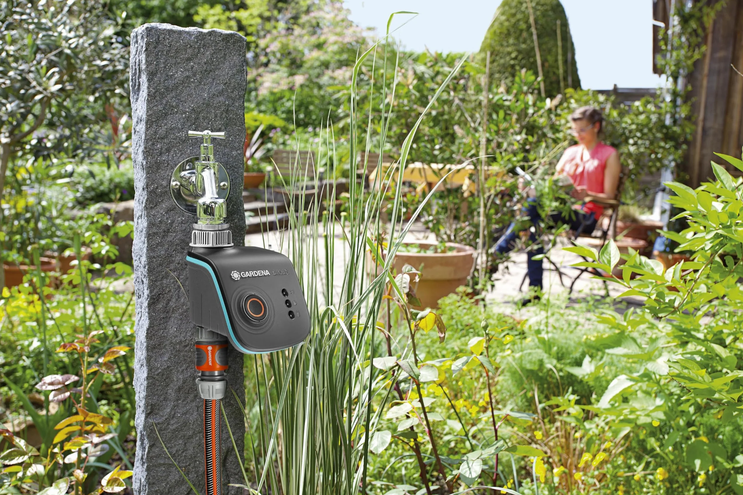 Gardena Smart Water Control programmateur d’arrosage intelligent commande App alerte gel pour micro-gouttes système gicleurs (19031-20)