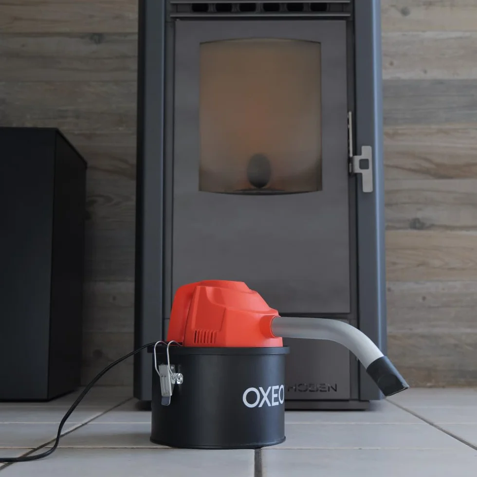 Aspirateur à cendres 800W 4L pour poêle à granulés avec embouts