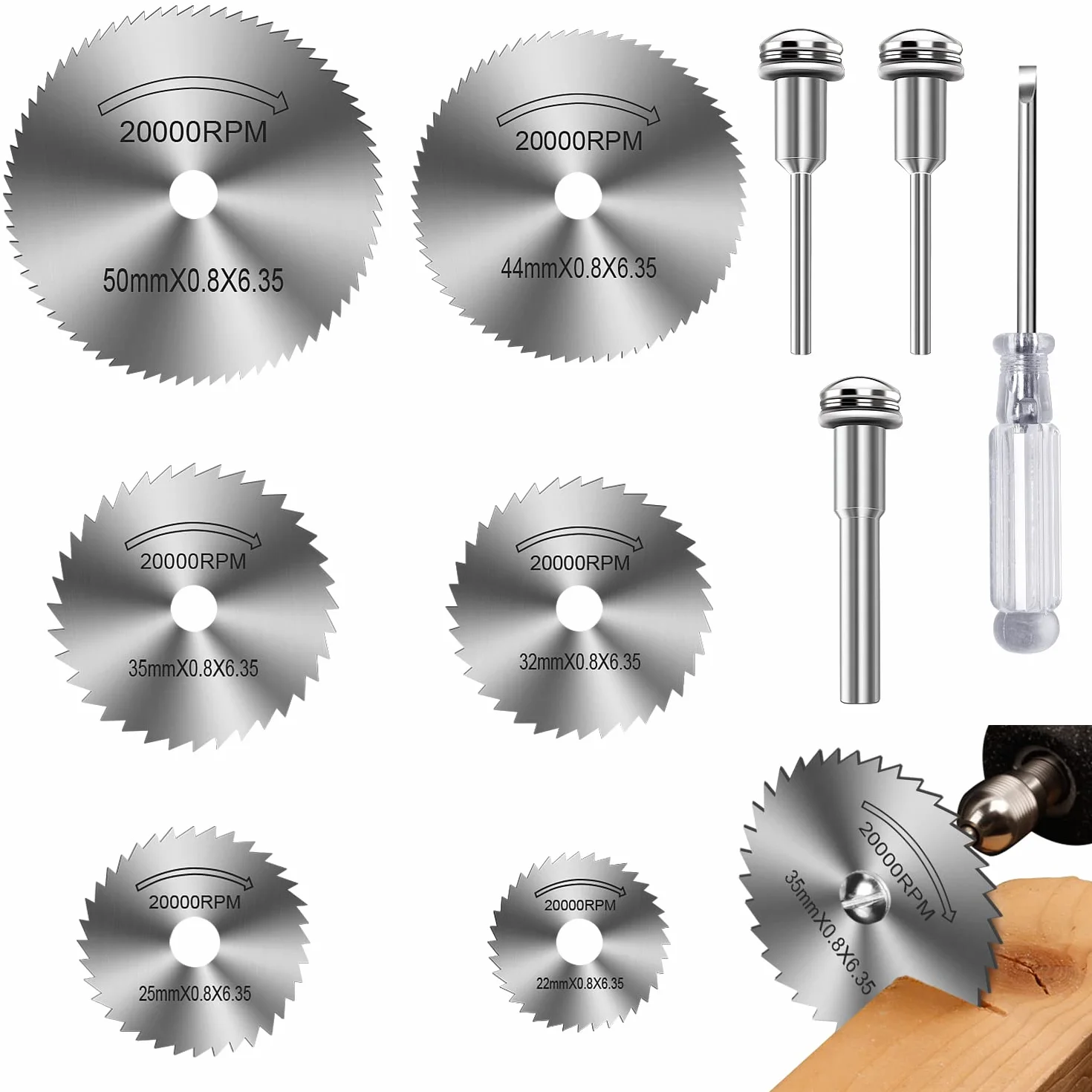 Disques de Coupe Dremel HSS Lame Mini Scie Circulaire Couper Bois Plastique Métal