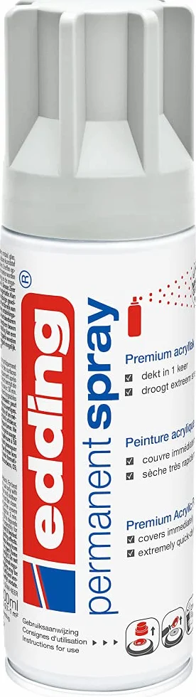 edding 5200 permanent spray light grey matt 200 ml acrylic paint aerosol spray