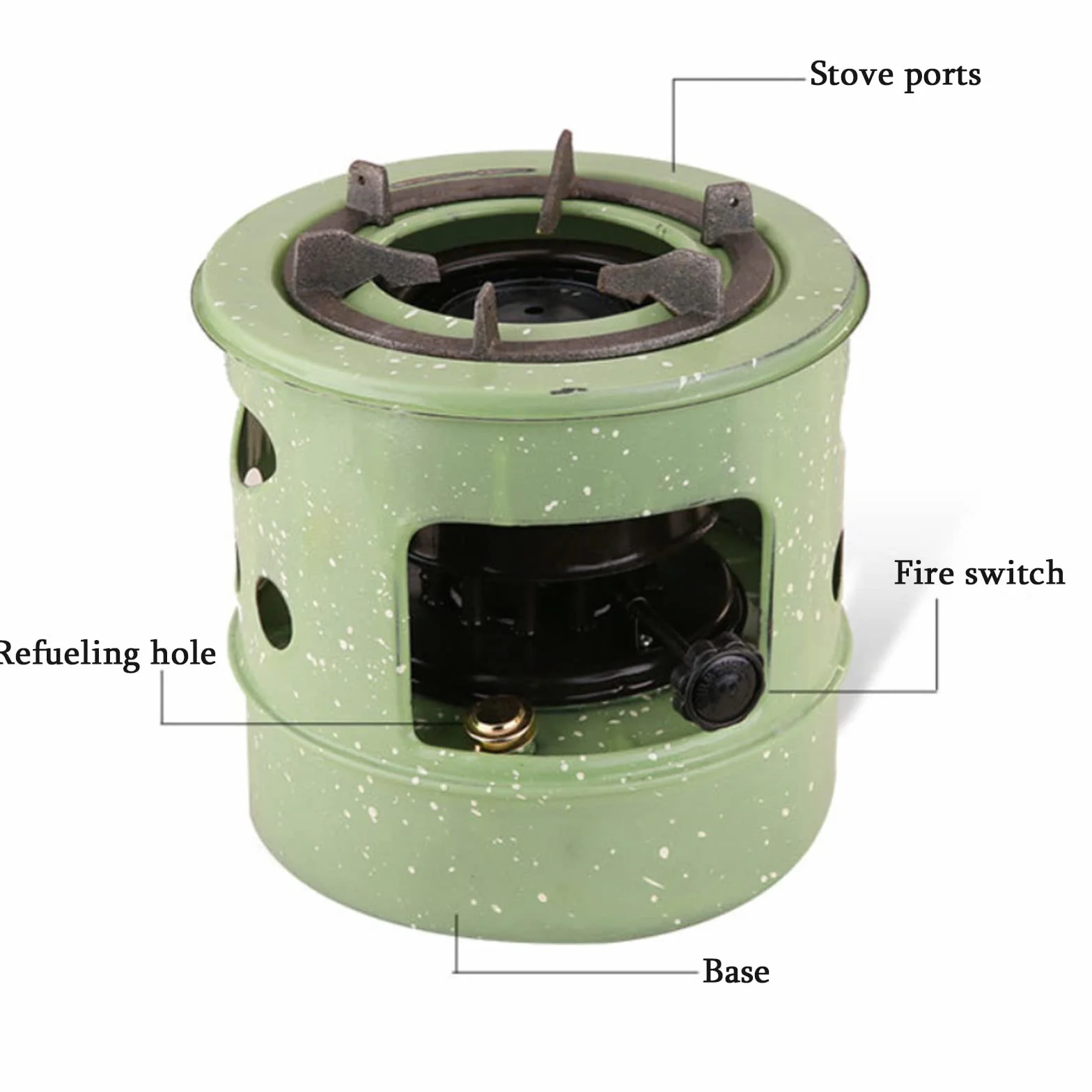 Mini poêle à pétrole 3 L 12 mèches chauffage portable pour intérieur garage terrasse
