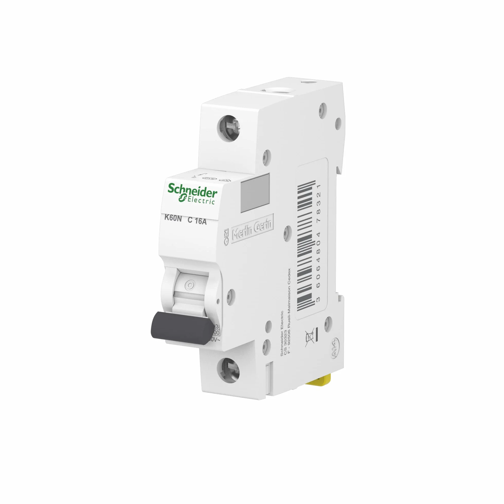 Schneider Electric Disjoncteur K60N 1 pôle 16 A C 6 kA A9K02116
