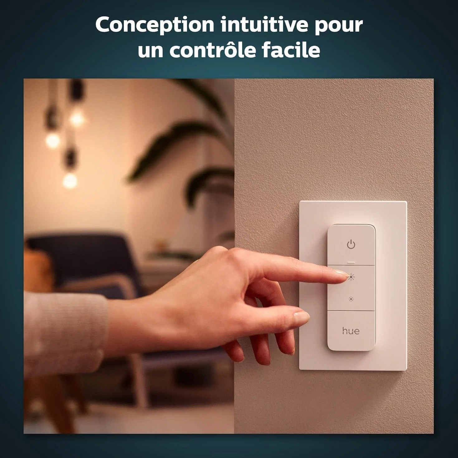 Philips Hue Smart Dimmer Sans-fil V2 Variateur Lumière Intérieur