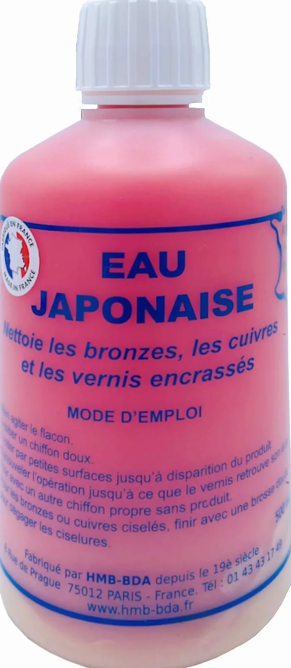 Eau Japonaise Renove les vernis et bronzes anciens Micro polish 500 Ml