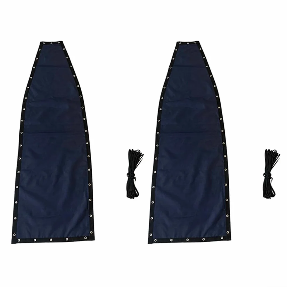 Lot de 2 toiles de rechange pour balancelle suspendue en textilène, 64 x 197 x 23 cm, bleu marine