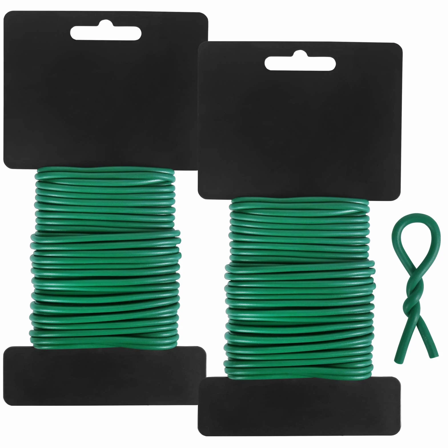 Tenn Well 3,5 mm Fil de Serrage pour Jardin, 16M Fil Torsadé pour Attache Tomate, Plantes Grimpantes, Vignes, Arbustes et Fleurs (Vert)