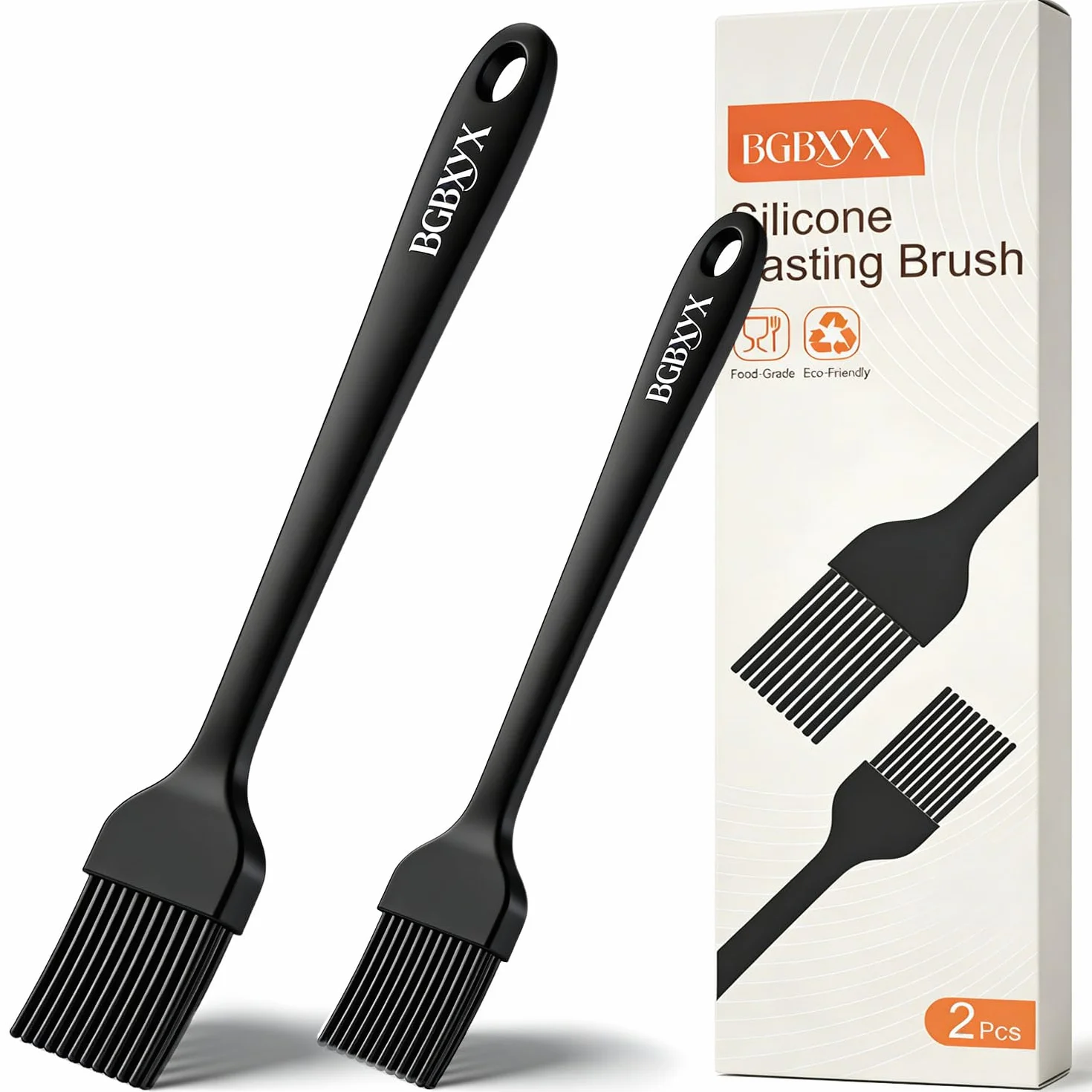 Brosses Pinceau Patisserie Silicone sans BPA pour Cuisine Huile Sauces Marinades 2 Tailles