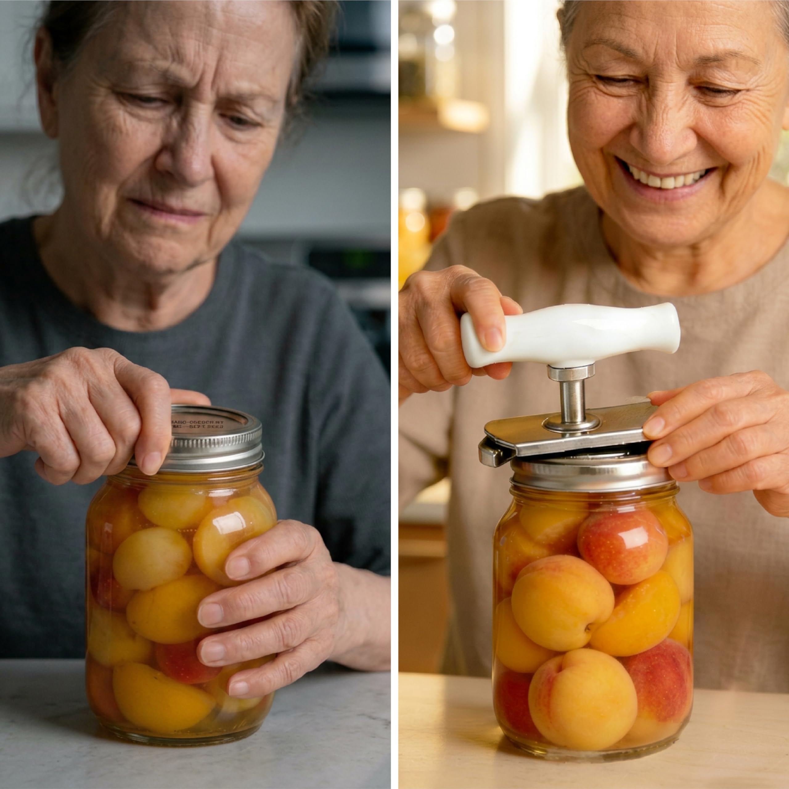 Effortless Stainless Steel Jar & Bottle Opener