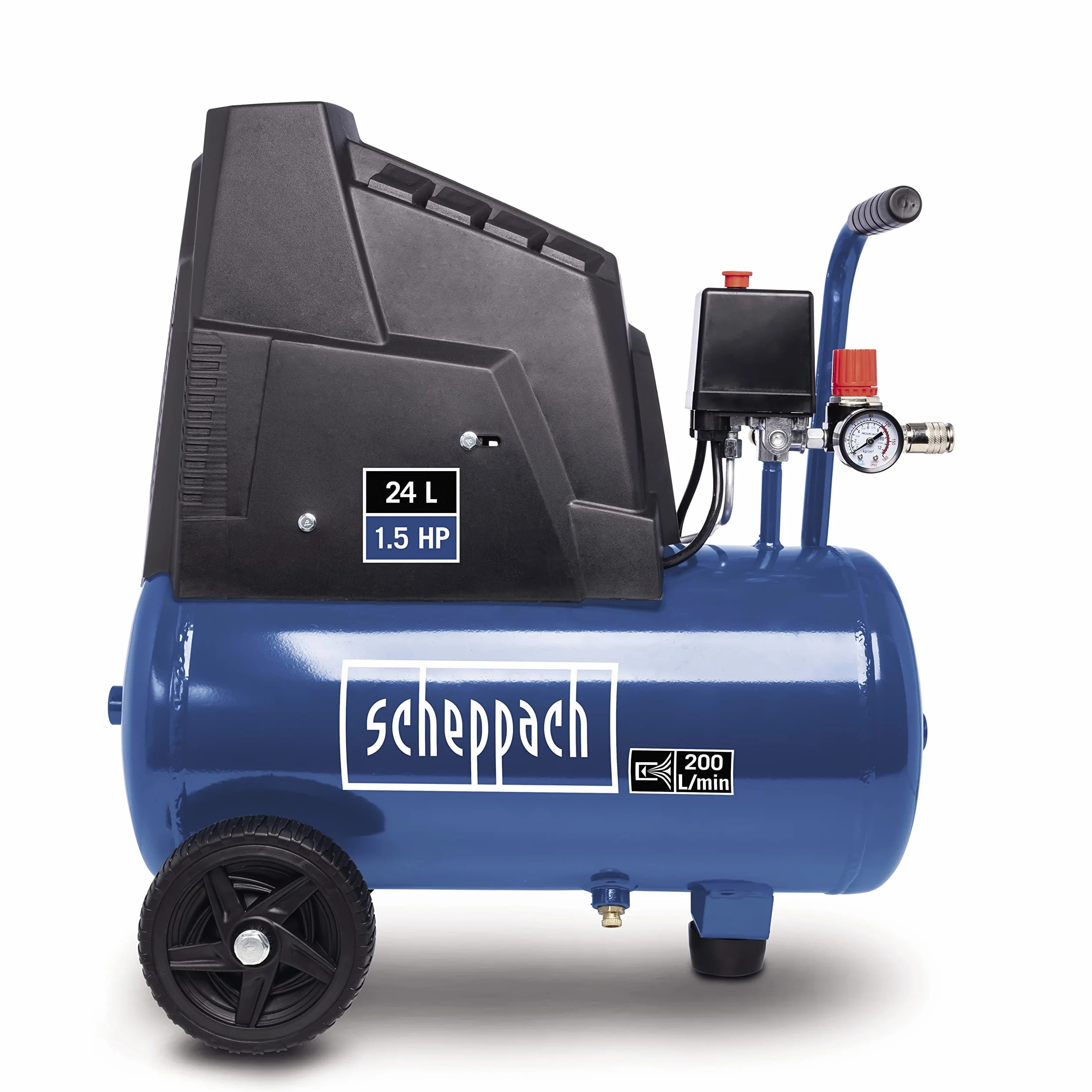 Scheppach HC25o Compresseur sans huile 1100 W 24 l 8 bar 165 l/min 13 outils