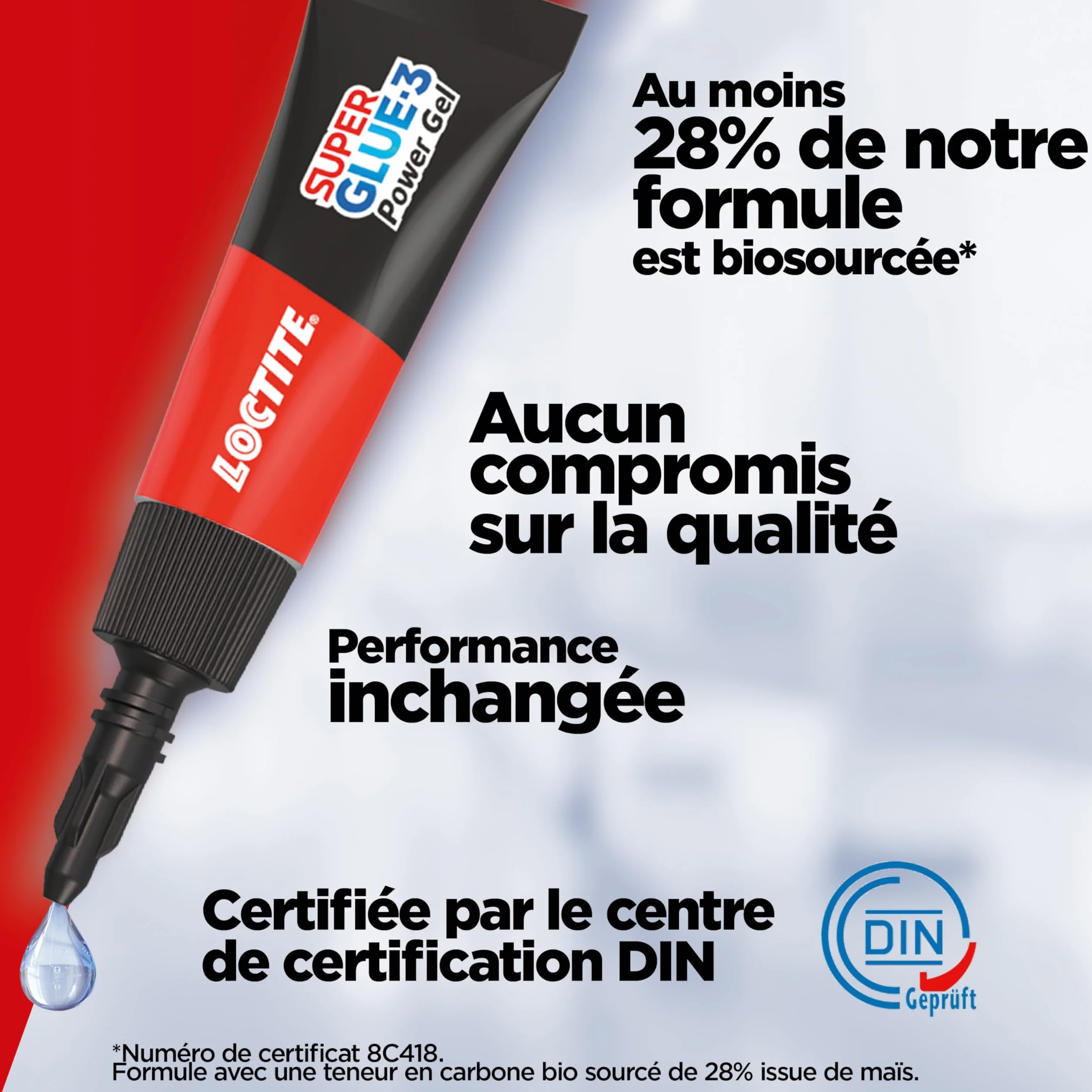 Loctite Super Glue-3 Power Gel Mini Dose Colle Forte Transparente 6 Tubes de 1 g