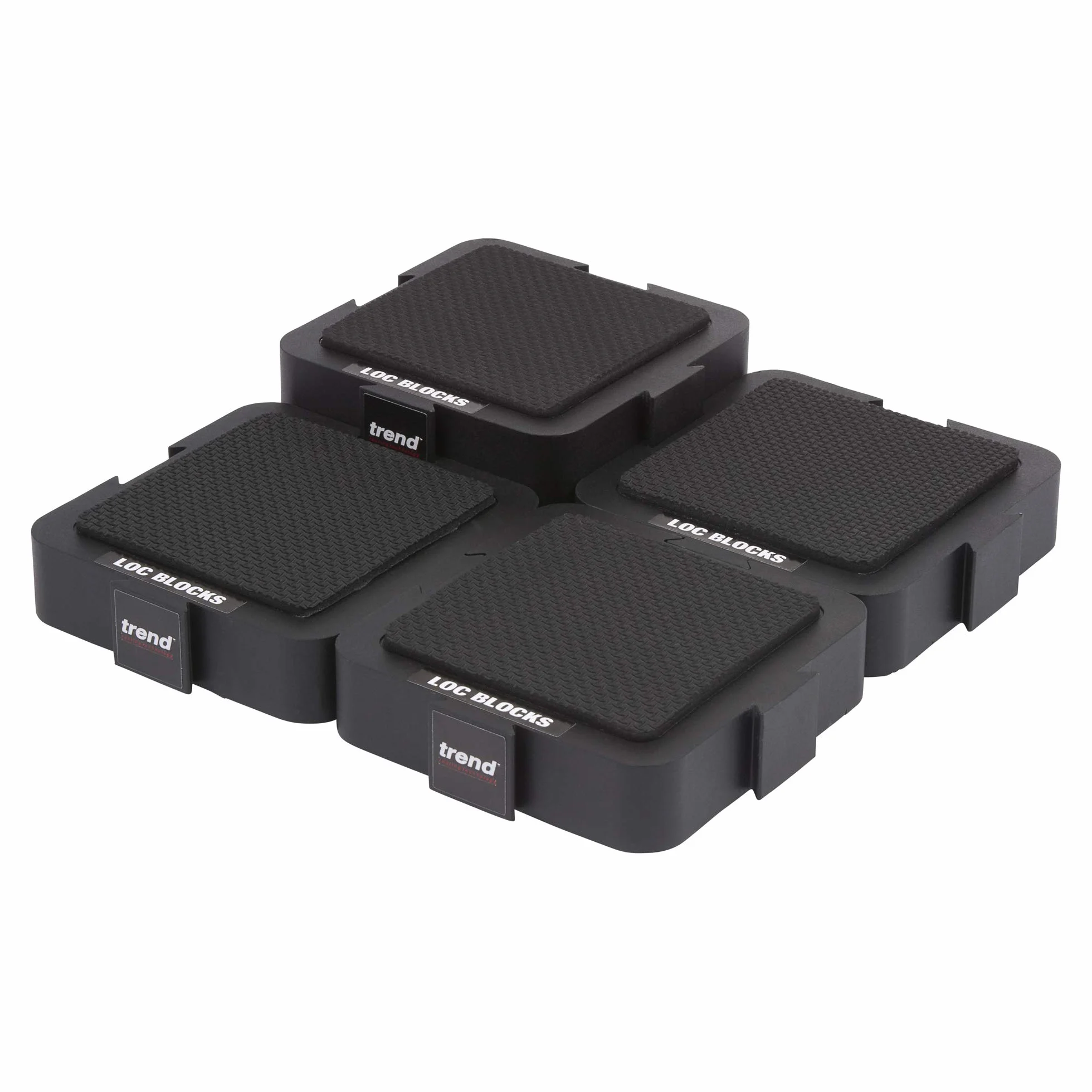 Trend Blocs de Serrage Emboîtables Pack de 4 Antidérapant