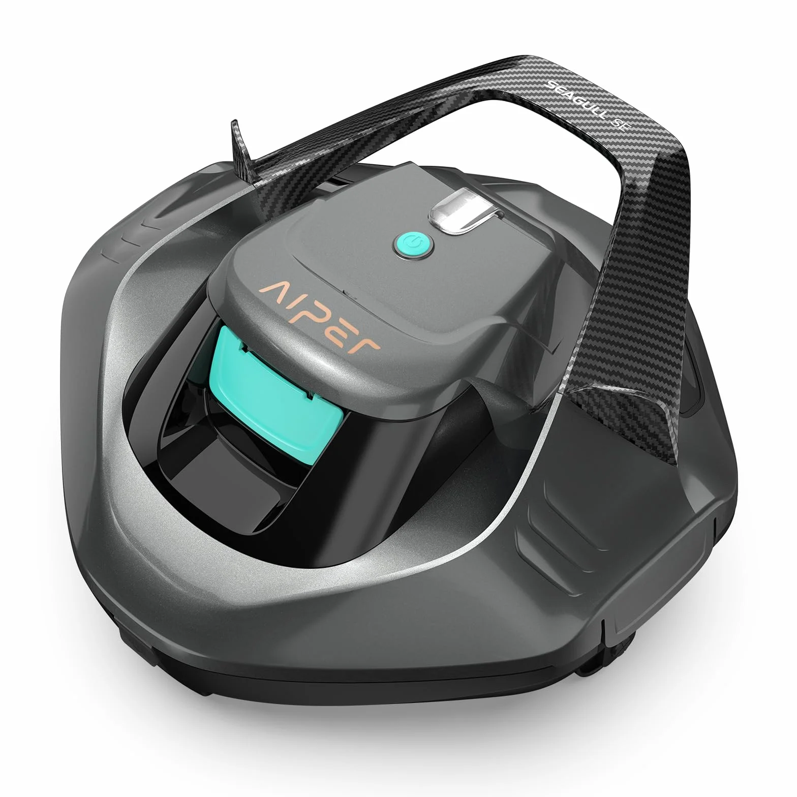 AIPER Robot Piscine sans Fil, Aspirateur pour Piscines jusqu'à 80 m², 90 Minutes Autonomie, Deux Moteurs