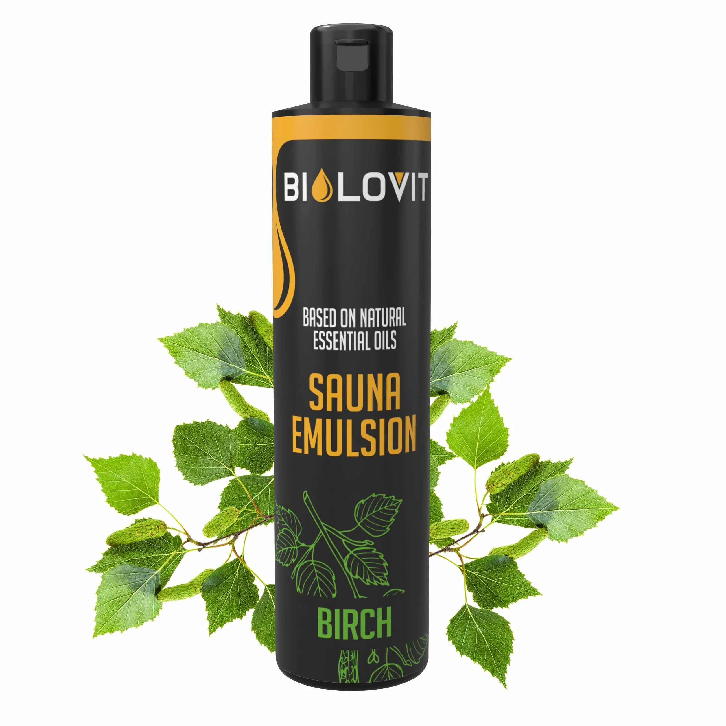 Huiles Essentielles Naturelles Émulsion de Sauna Bouleau 250ml pour Sauna & Aromathérapie