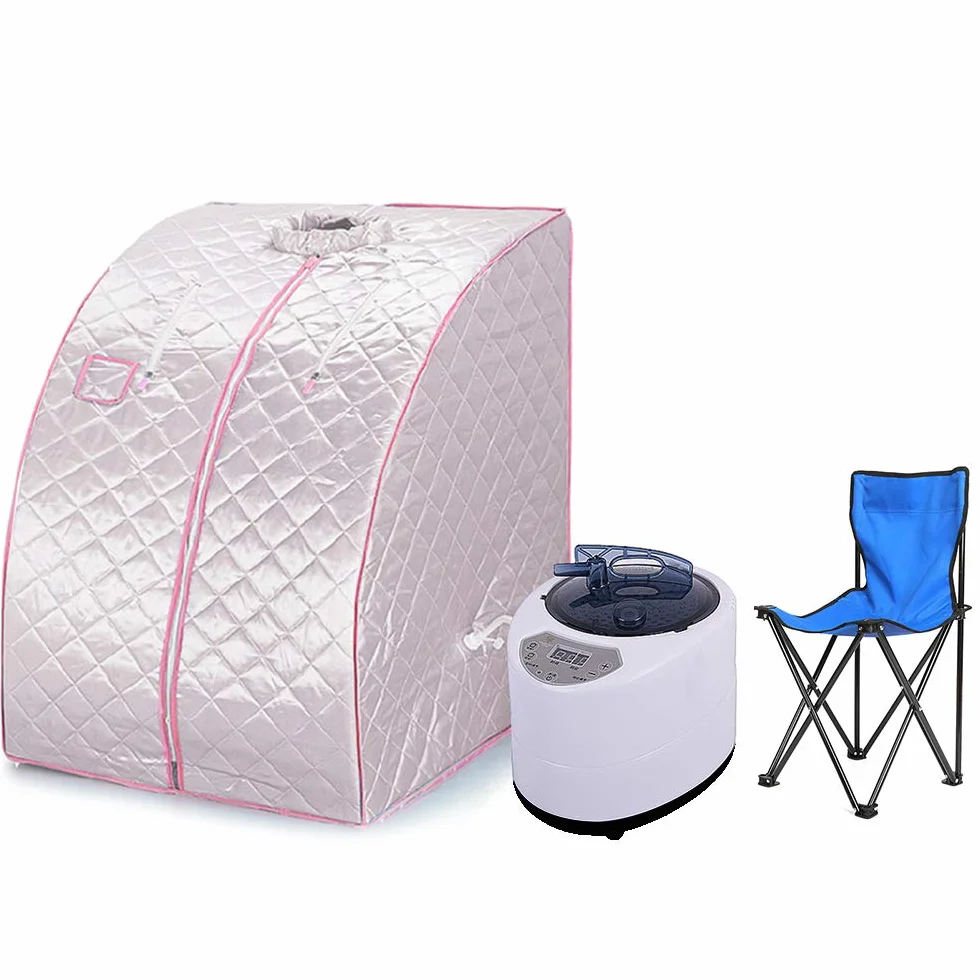 Sauna à vapeur portable 75x35x25cm Argent