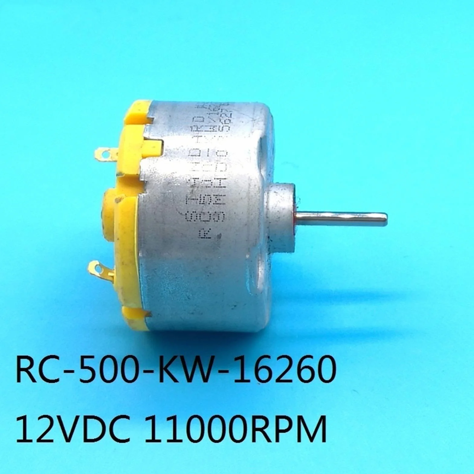 Moteur DC RC500-KW-16260 Micro DC Moteur 12VDC 11000RPM, Moteur de Brosse en métal précieux