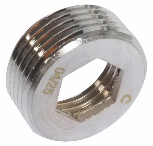 Raccord Mâle 20/27 Femelle 15/21 Laiton Chromé SOMATHERM FOR YOU - Raccordement Rapide Résistance Corrosion Eau Sanitaire Chauffage Gris