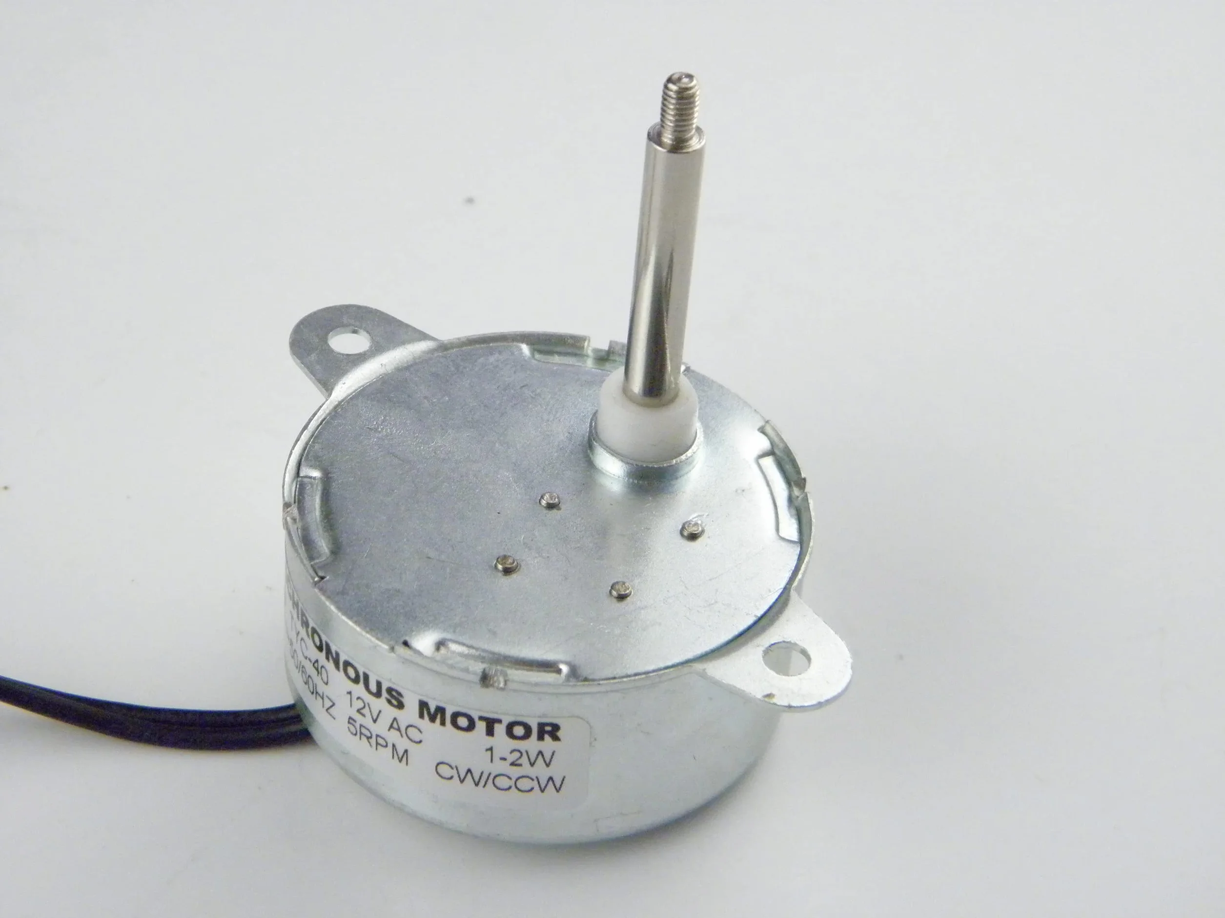 CHANCS TYC40 Moteur synchrone 12V AC 5RPM Arbre 35mm 220V