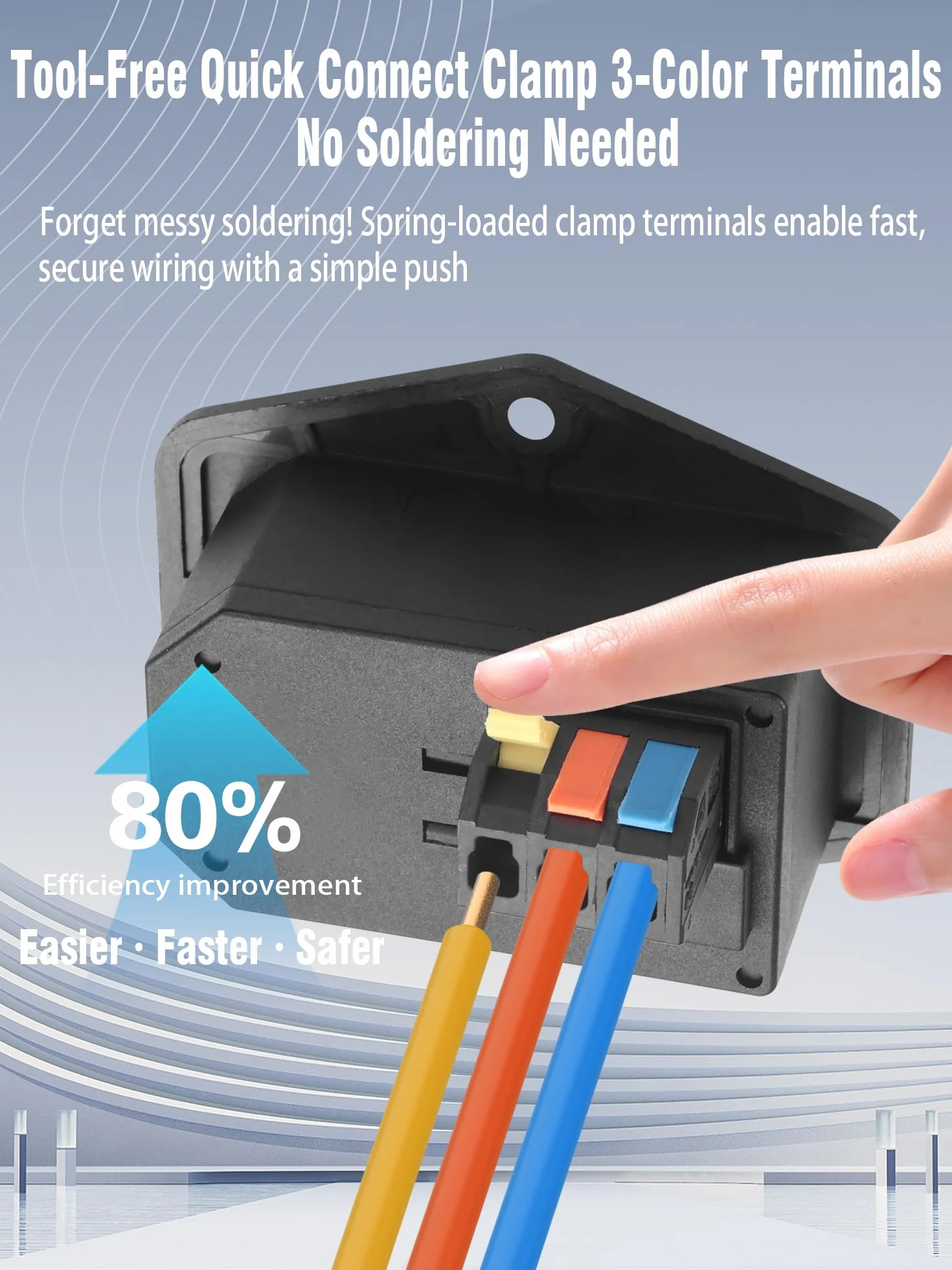 YACSEJAO IEC320 C14 Lot de 2 connecteurs femelles encastrables interrupteur AC 250 V 10 A 3 broches