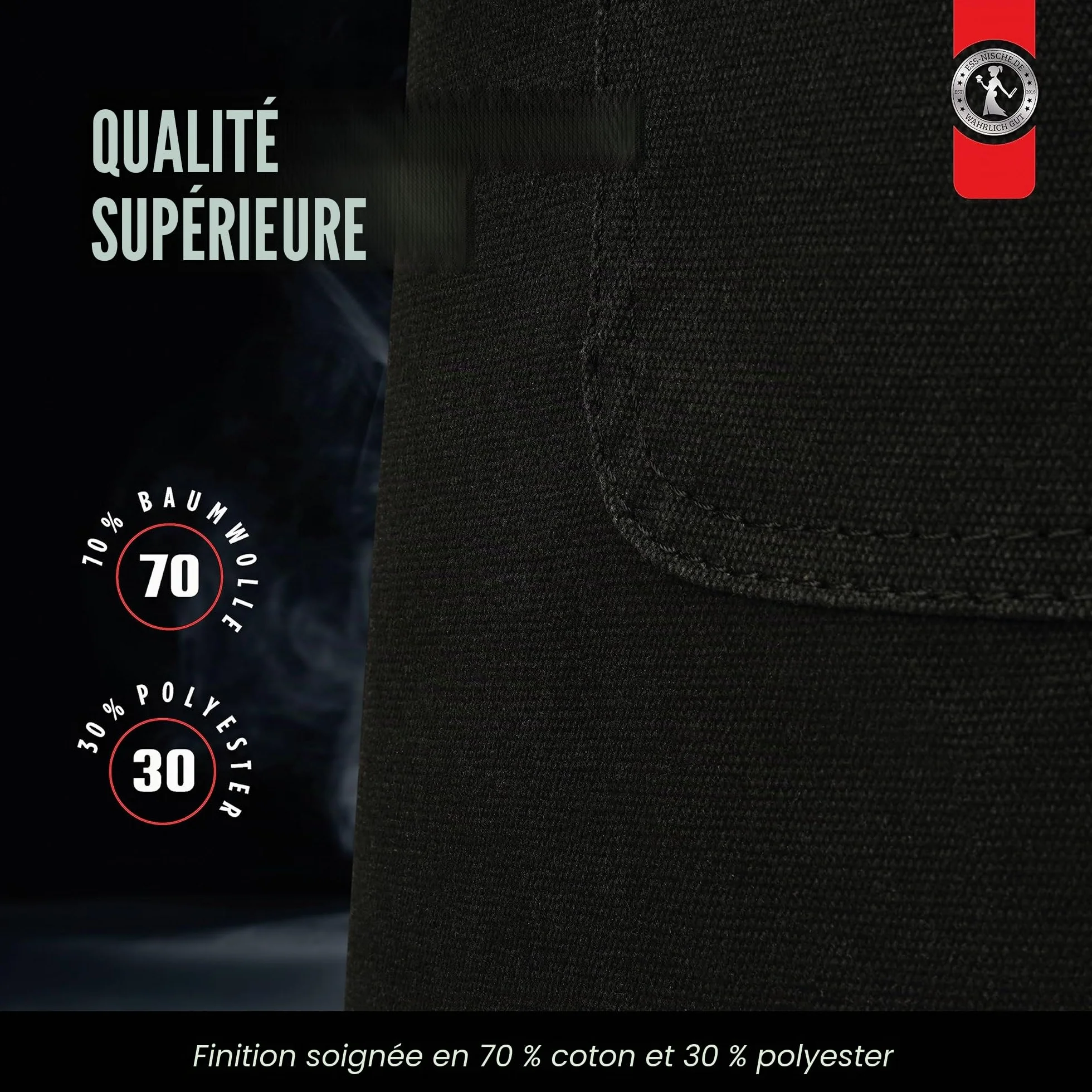 Ess-Nische® Tablier de cuisine Tablier de barbecue pour hommes et femmes - Idéal comme cadeau pour hommes, grand-mère ou grand-père