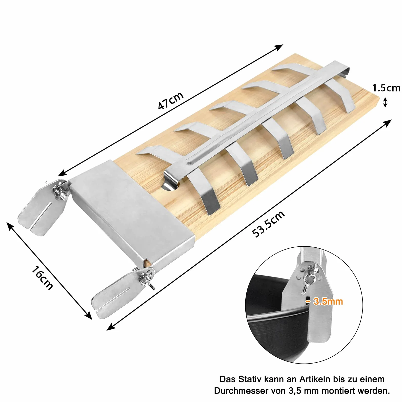 Planche à saumon flambée avec support en acier inoxydable, 4 planches de cèdre pour griller, 5 niveaux, réglables, pour brasero