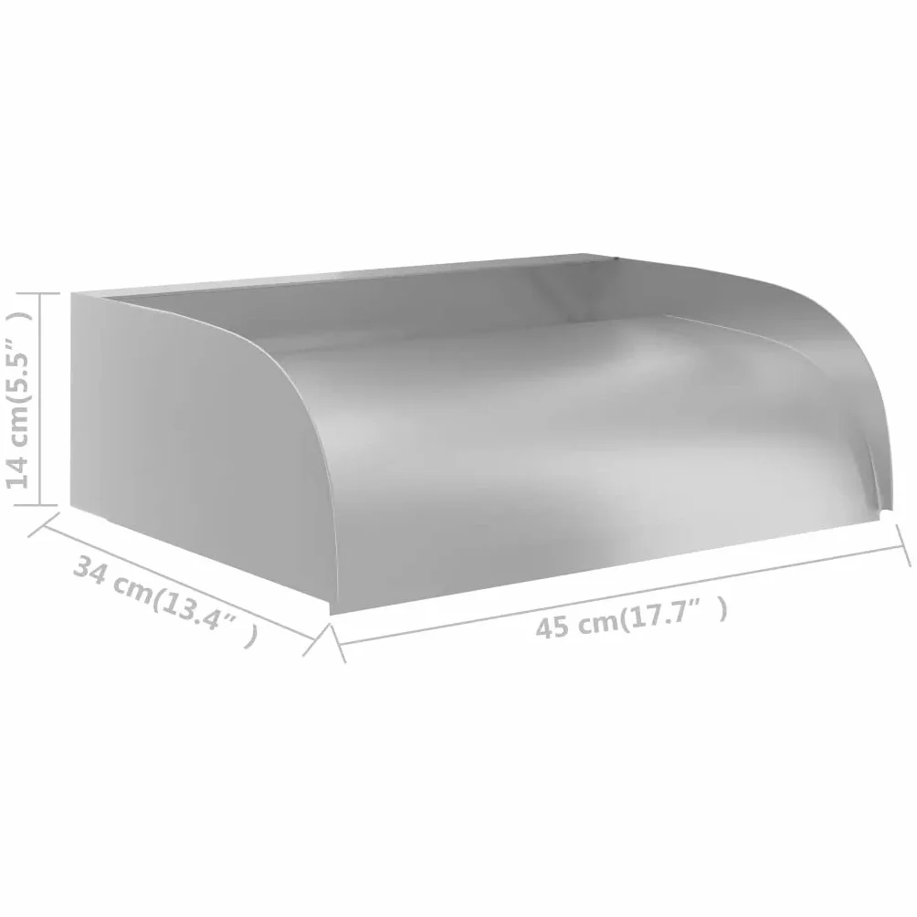 vidaXL Cascade Fontaine de Piscine Acier Inoxydable 304 45x34x14 cm