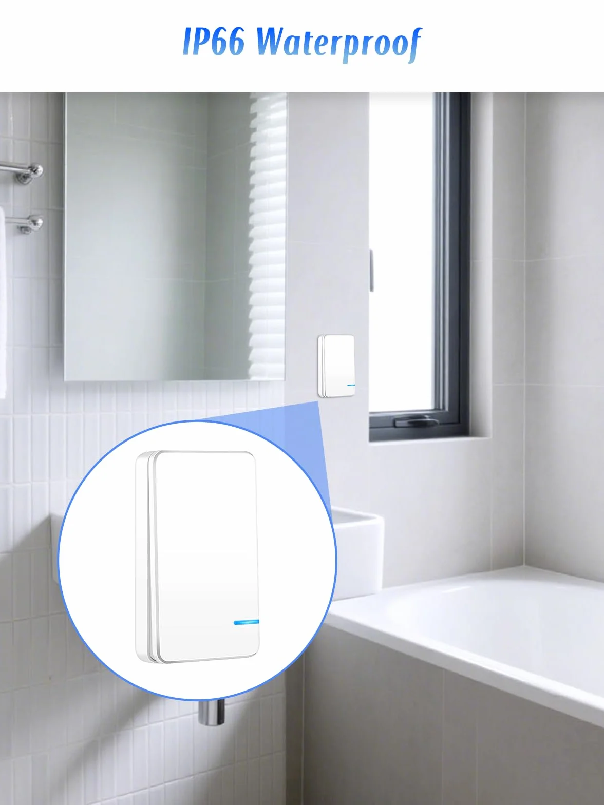 NineLeaf Interrupteur Sans Fil 220V Va Et Vient IP66 Étanche Portée 100 m 2 Interrupteurs 1 Récepteur