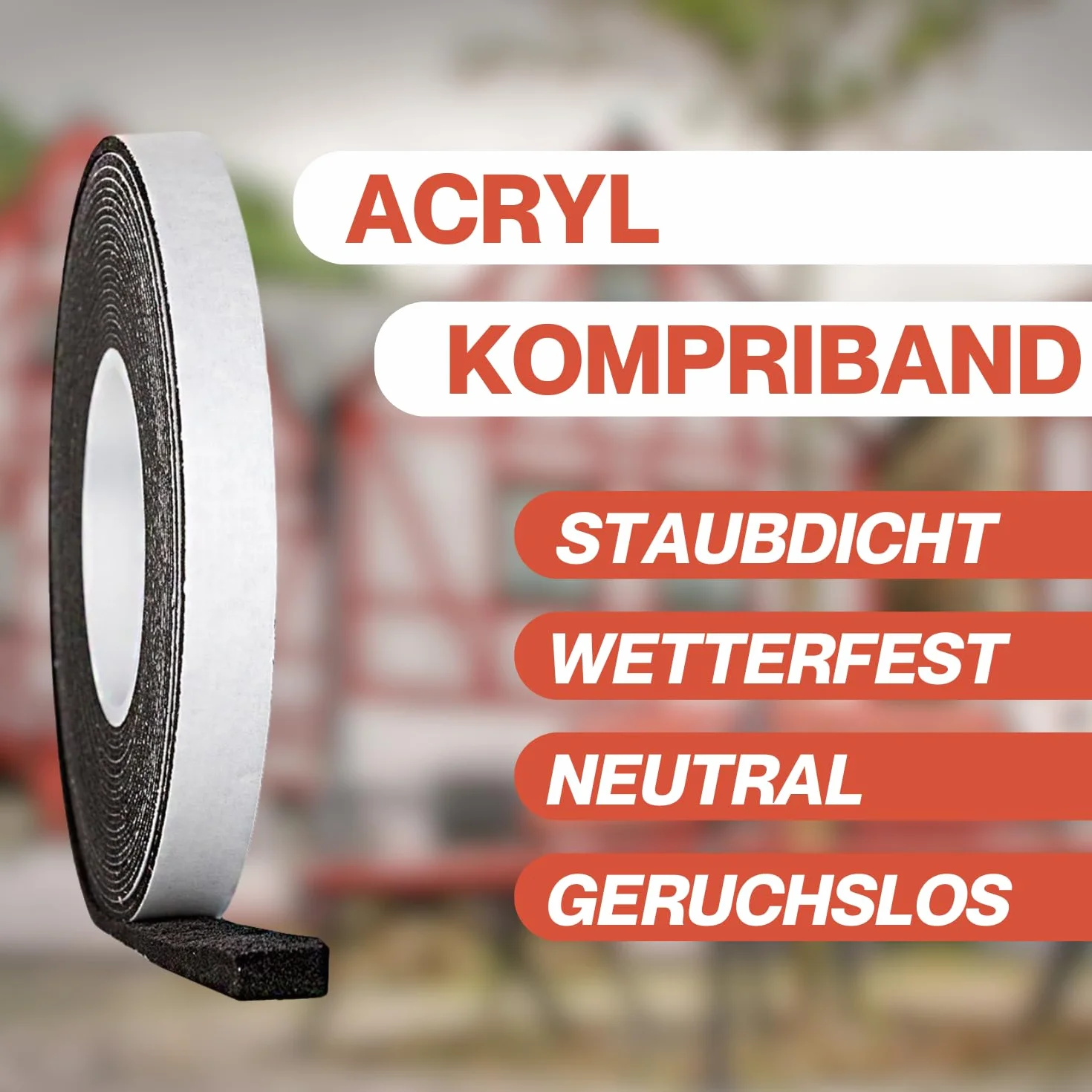 SOUDAL Acryl 300 Anthracite Ruban Largeur 20 mm Expansion 4-20 mm Joint Fenêtre Étanche