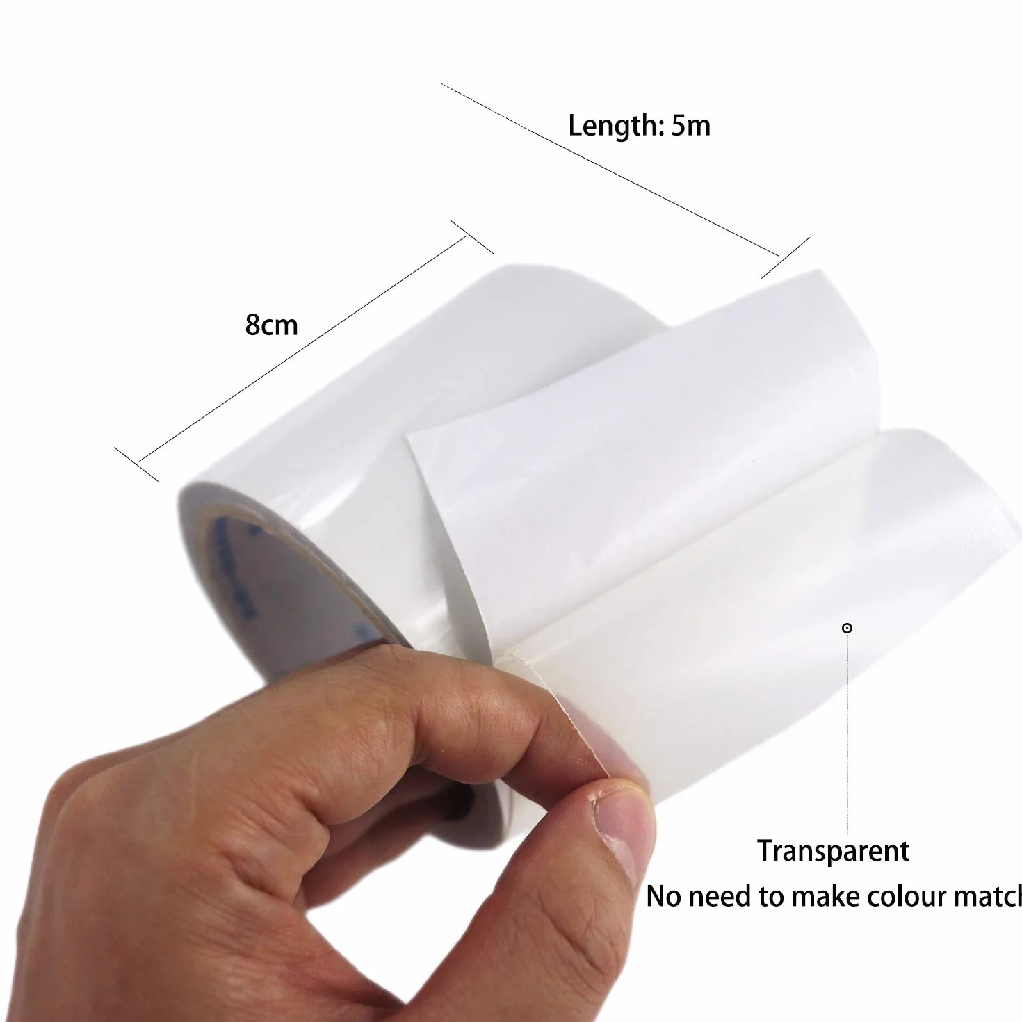 Ruban de réparation imperméable transparent 5m pour tente PVC auvent