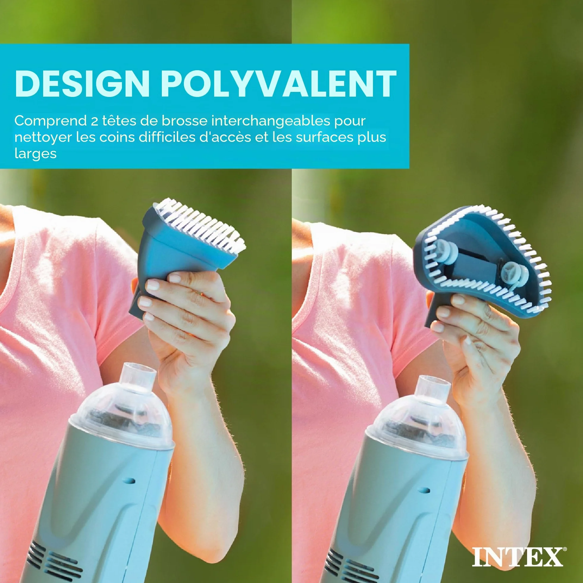 Intex 28620EP Aspirateur de piscine à main rechargeable Gris