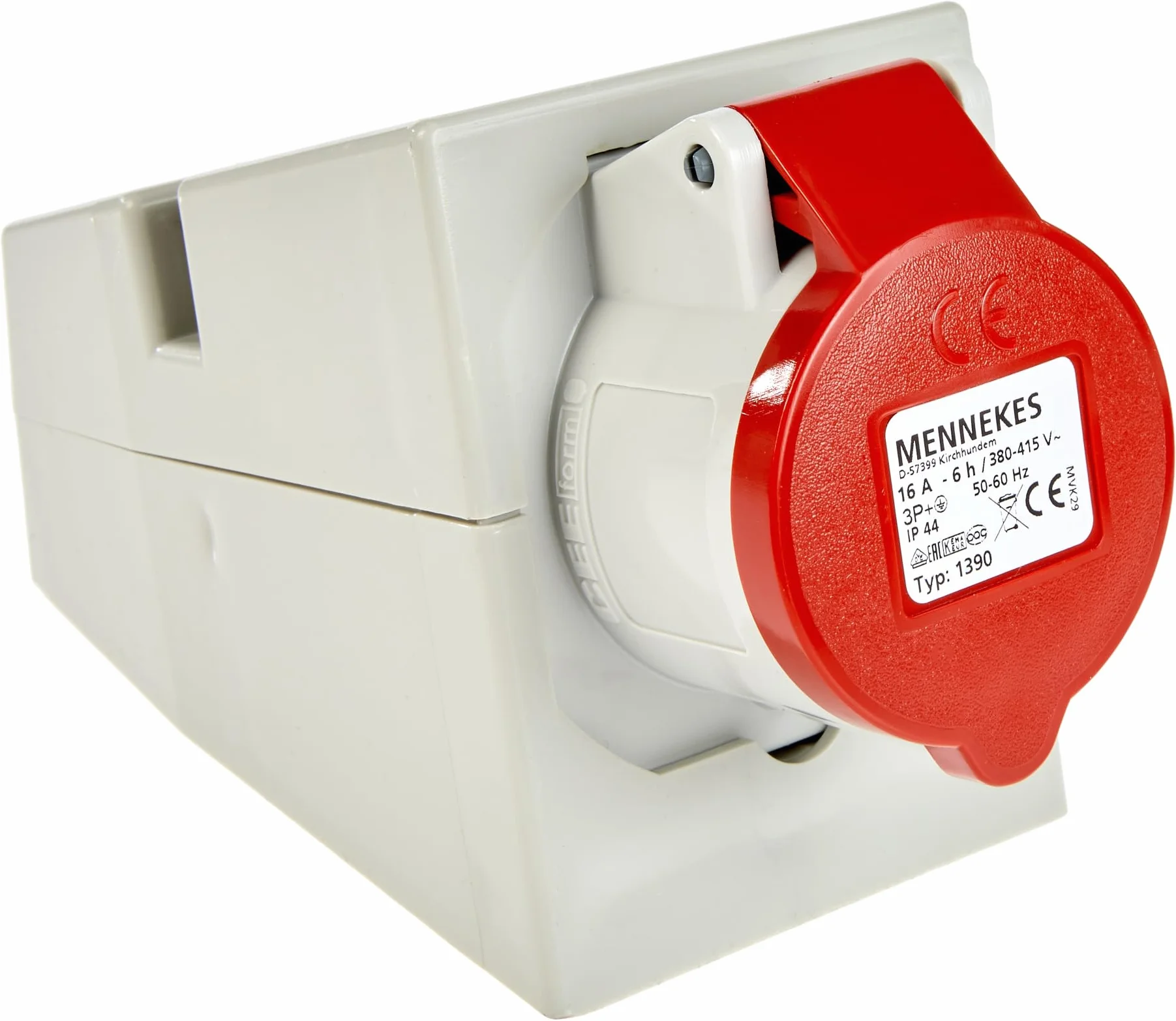 Schwabe prise murale CEE 400V 16A 4 pôles IP44