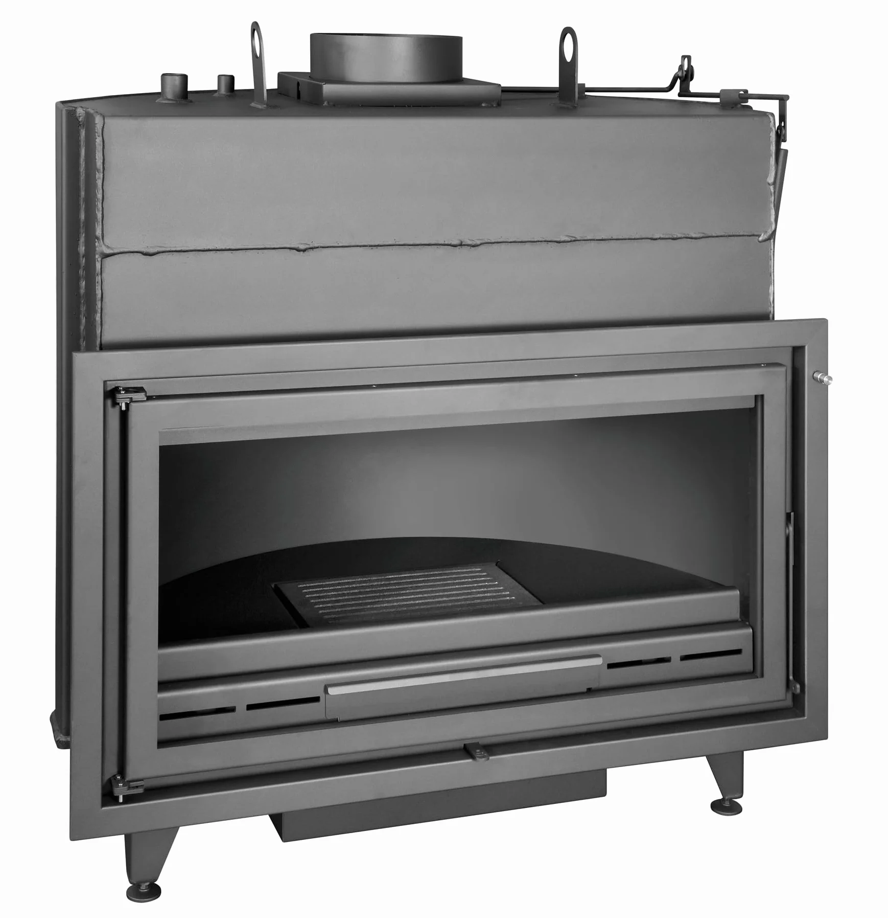 Chaudière à bois H110 38,5 kW chauffage central 400 m² rendement 83,8% sortie fumée 250 mm