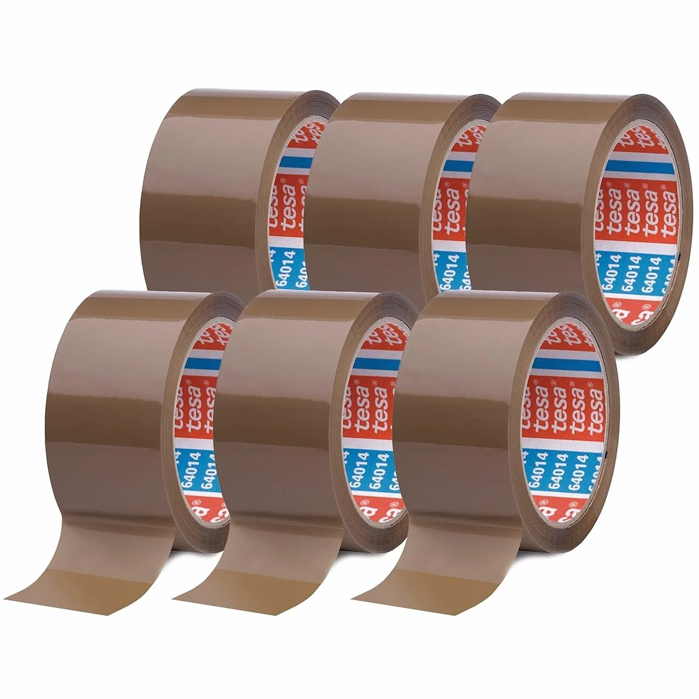 Ruban Adhésif tesapack 64014 Marron 6 Rouleaux 66 m