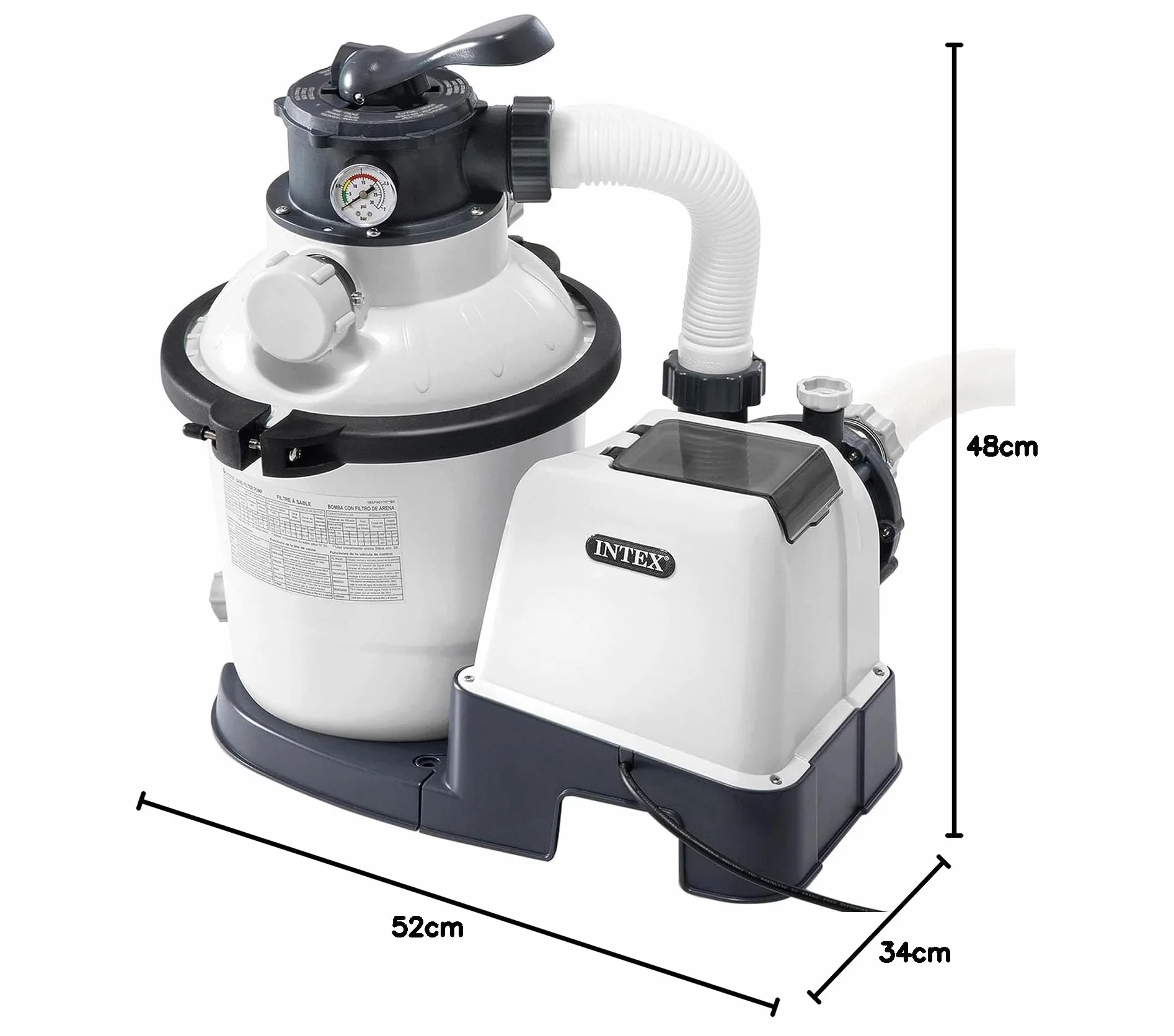 Intex Filtre à sable 1200 Gph 220-240 Volt