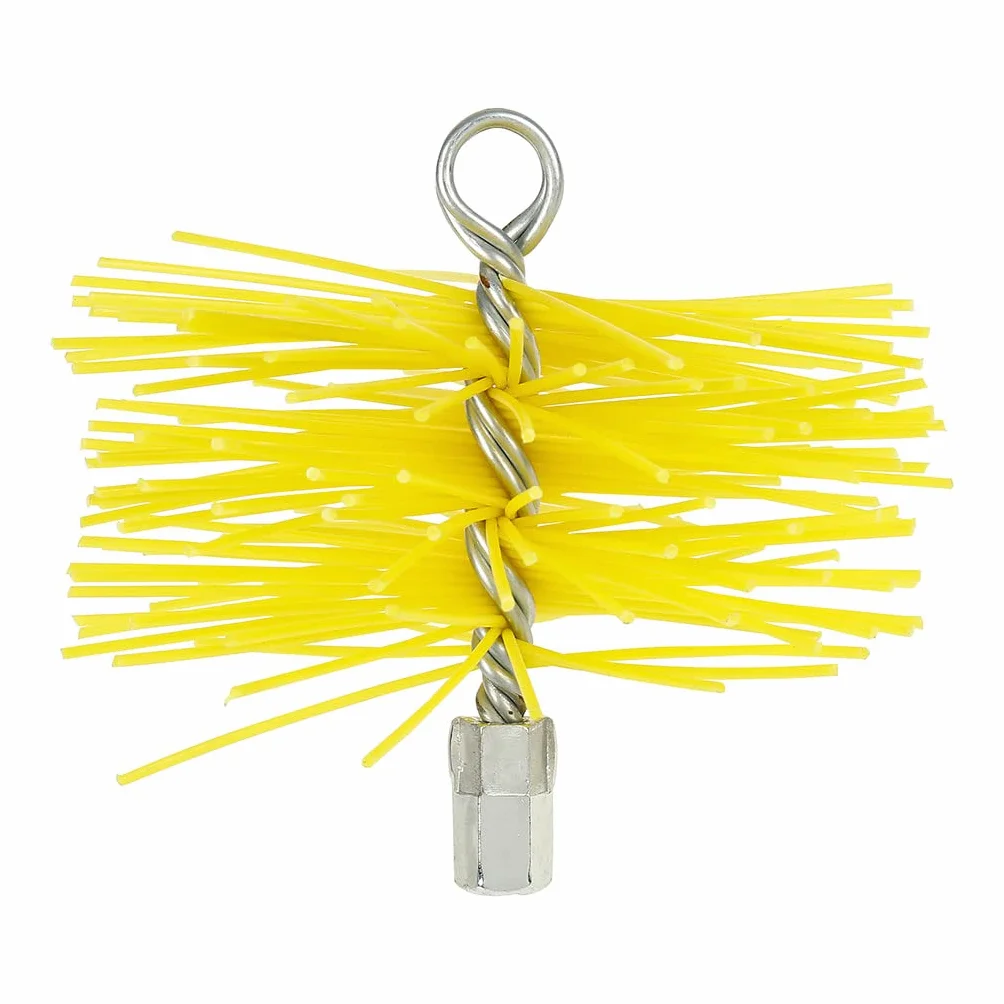 Brosse Ramonage Ø150 mm M12 Poils Synthétiques Résistants Nettoyage Conduit Cheminée