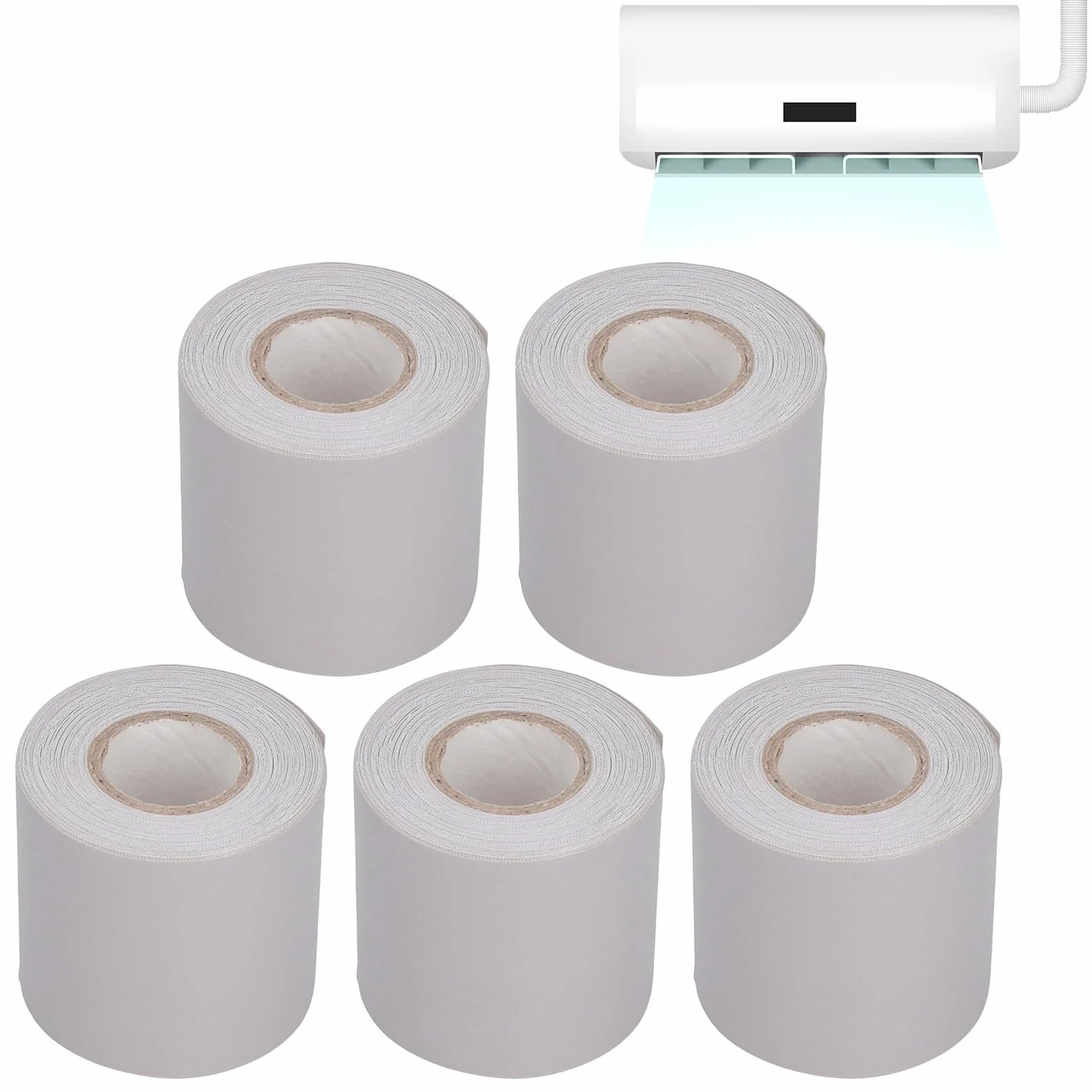 Ruban Isolant PVC Climatiseur Résistant Huile 6 cm Gris