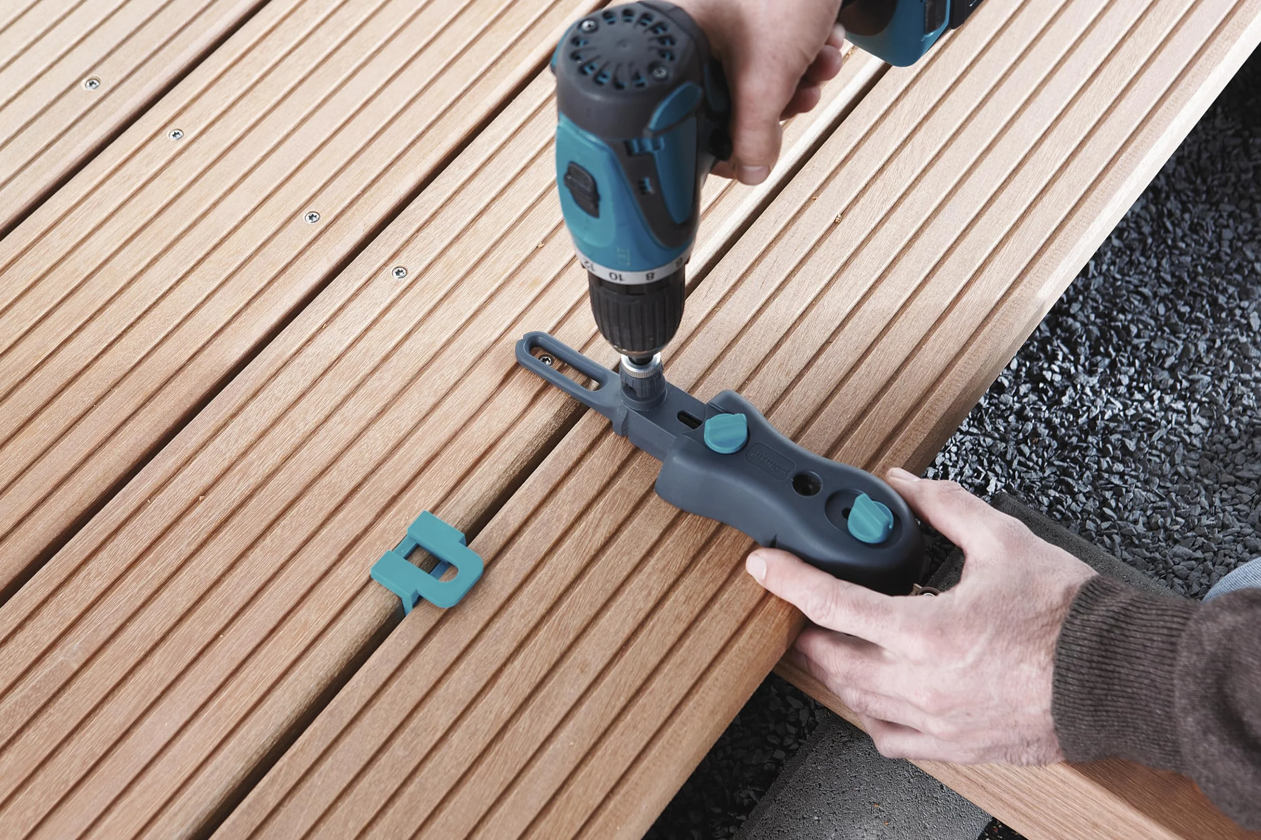 Wolfcraft Kit de Perçage pour Terrasse Bois 3 pièces 100-145 mm