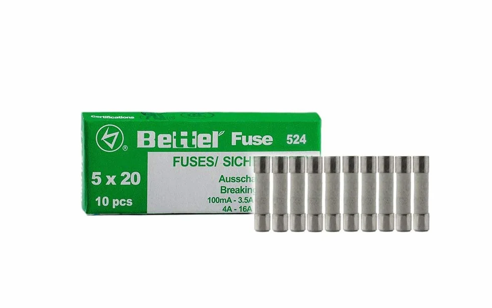 EDI-TRONIC fusible en céramique 10A Lentement 5x20mm 250V Träge TYP524 10 pièces