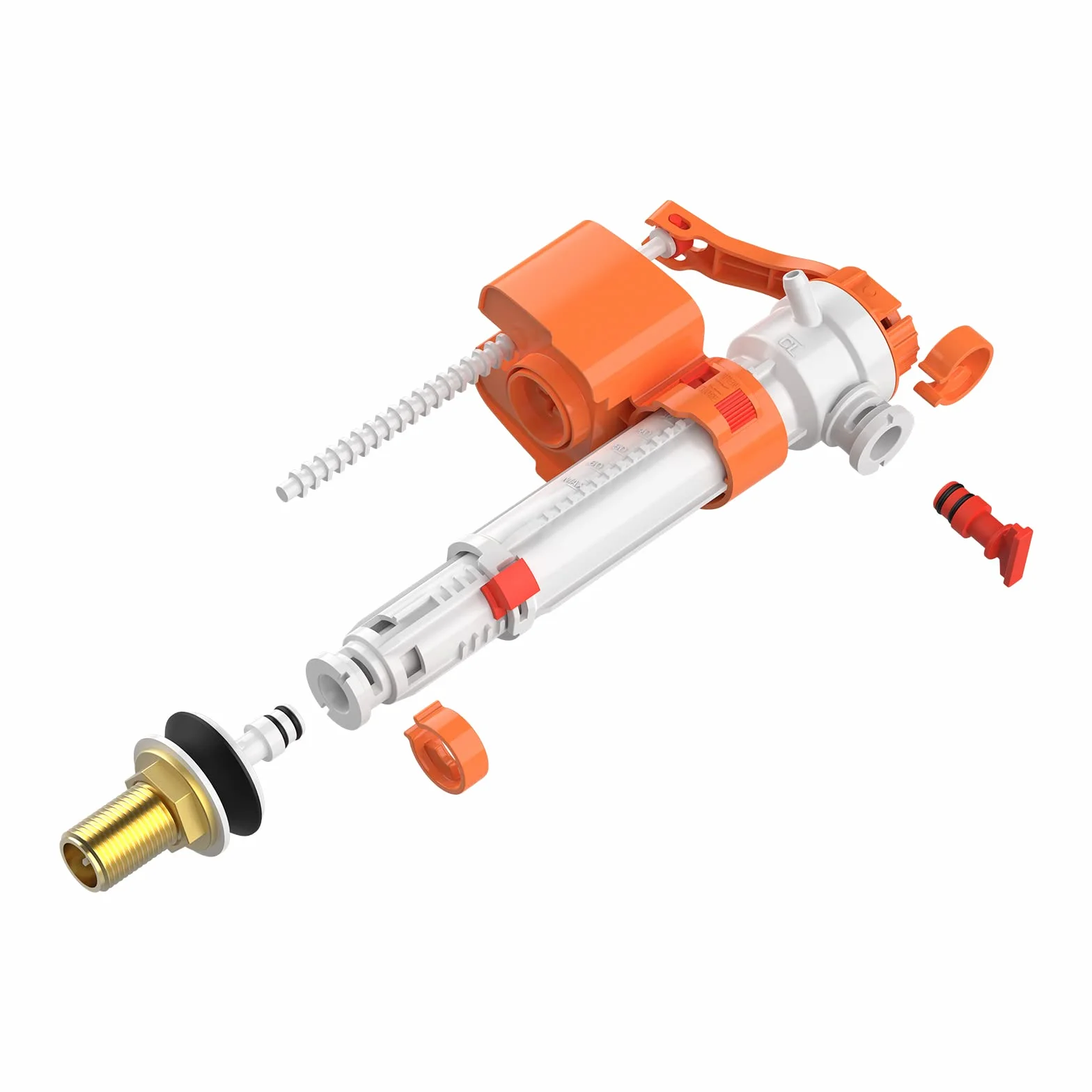 Ibergrif M20521 G3/8 pouce Flotteur Chasse d'eau WC Mécanisme Entrée d'eau Bas/Côté