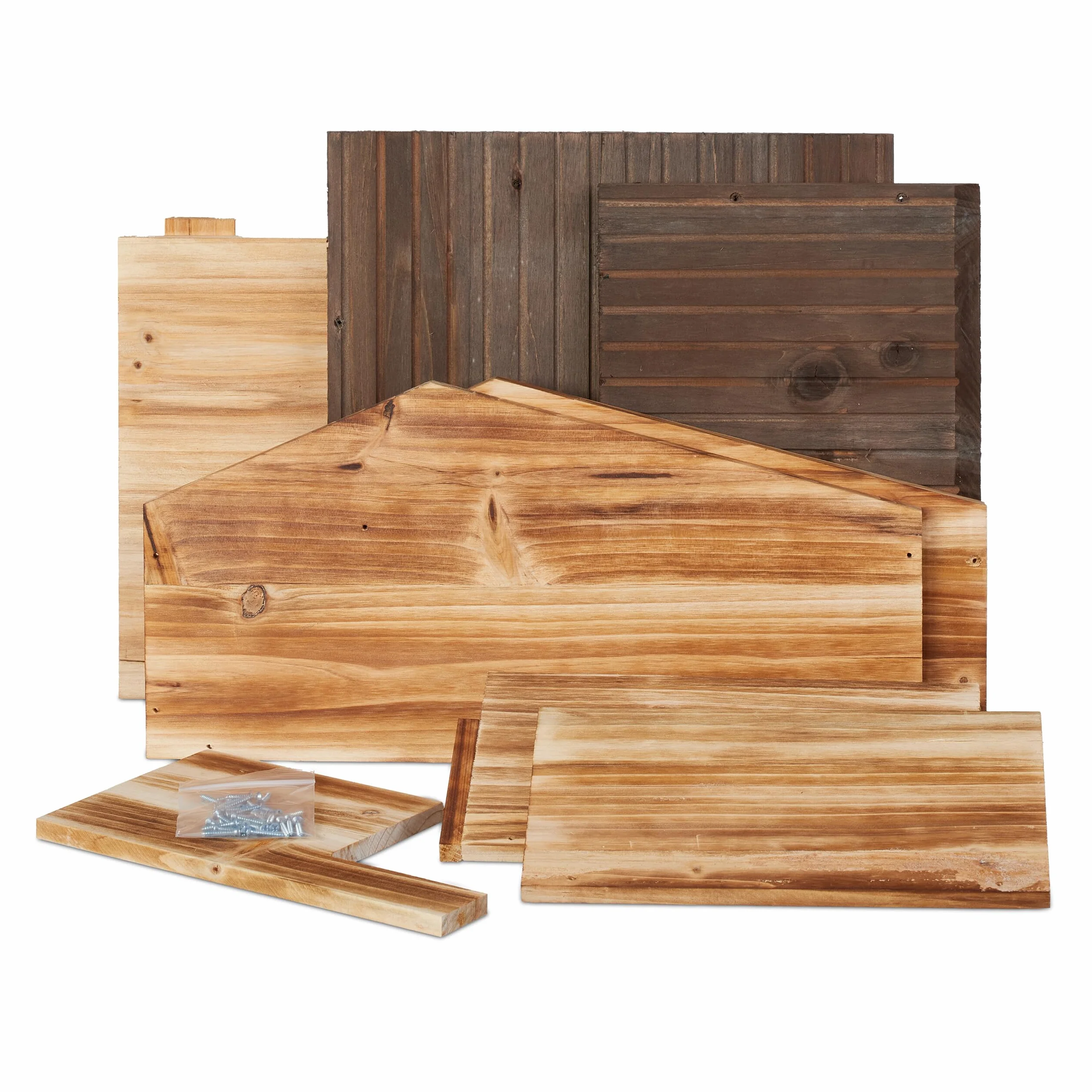 Relaxdays Abri pour hérisson 2 Parties Hiver 24 x 46 x 33,5 cm Marron