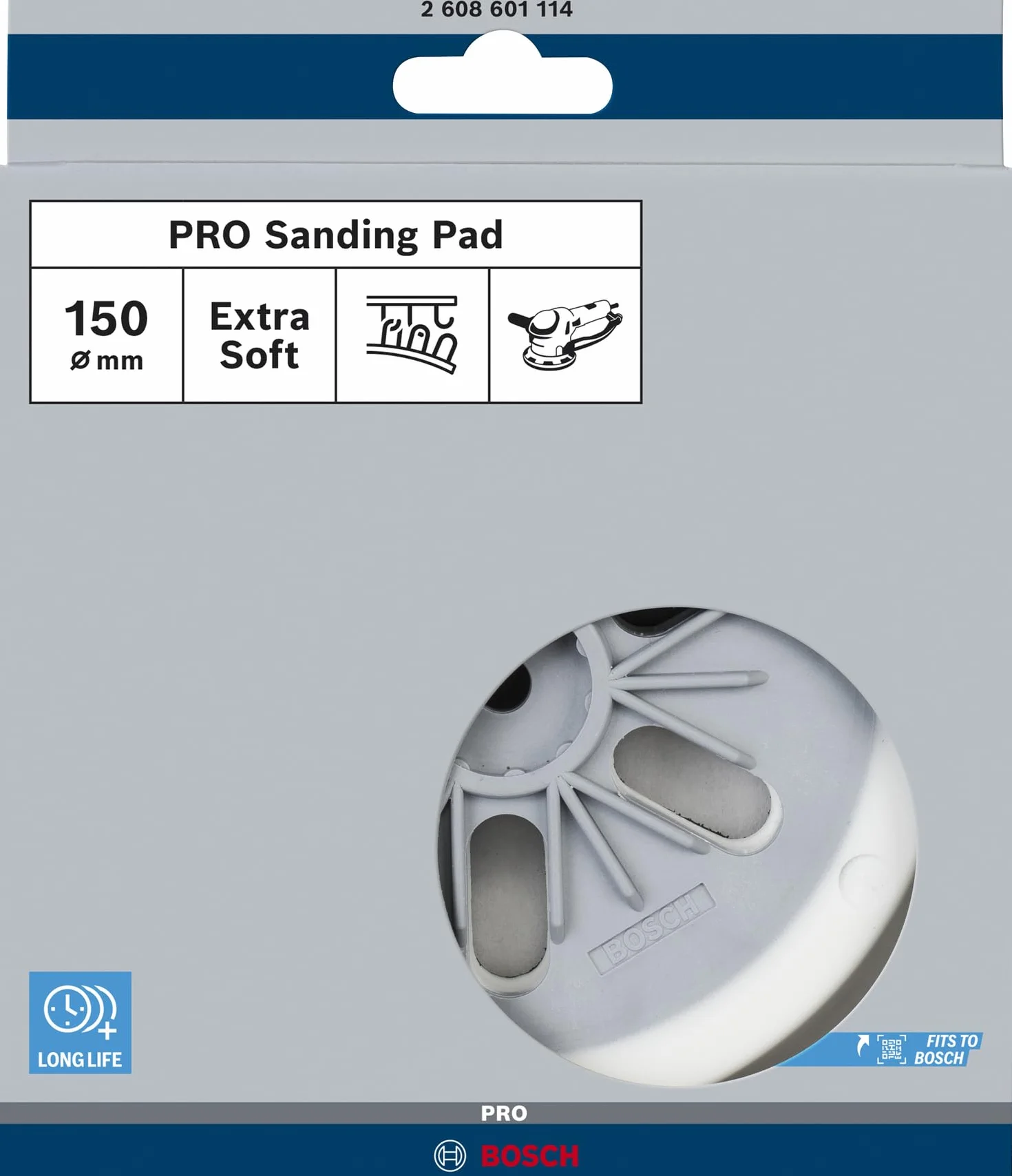 Bosch Disque abrasif pour ponceuse Dureté faible 150 mm